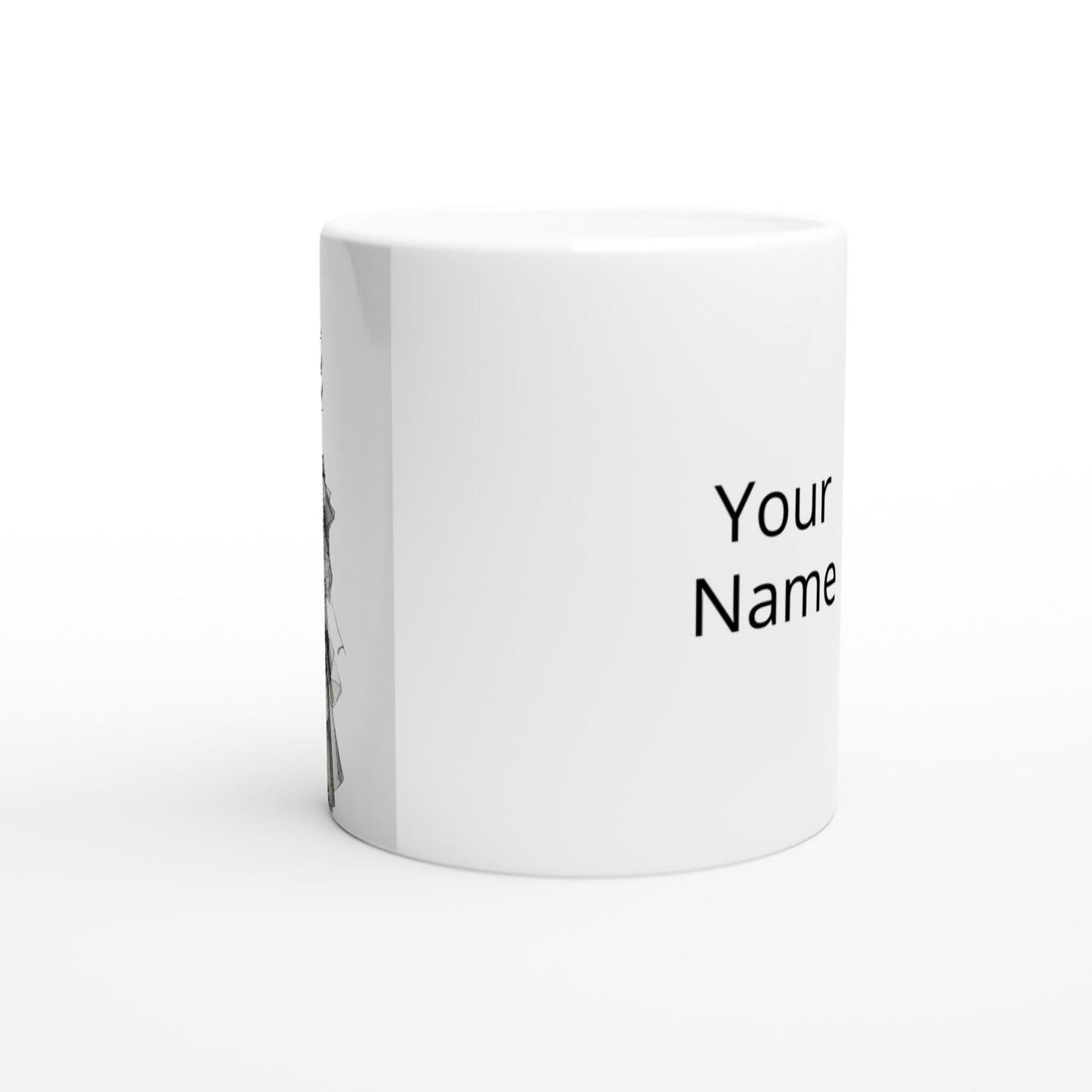 Personalisierte Tasse - Haute Couture - No. 4 - "Alice" - Künstler: "The Unknown Artist Nb. 517" - Fine art - Bedruckte Tasse - Kunst auf Tassen - Kunstdruck - Office Poster - Wall Art - Wandkunst - Wandbild - Pixelboys - Fine Art - Frankreich - Paris