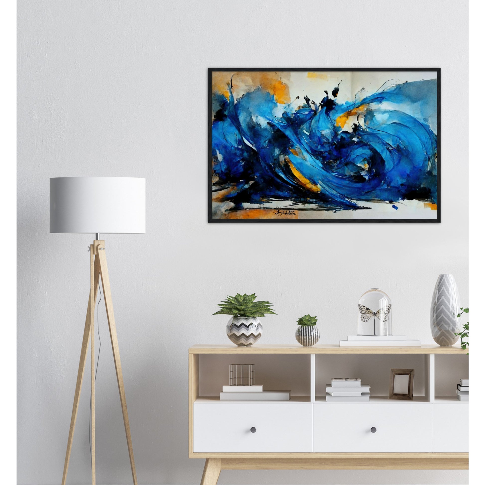 Poster mit Rahmen (Holz) in Museumsqualität - Dancing Dervish - Art of Islam - Fineart - Dancing - Wandkunst - Poster with frame - Abstract Blue Kollektion - artwork - art brand - printed cup personalized - pixelboys - Kunstdrucke - wandbilder - wall art - Kunst auf Tassen - vintage art - Office Poster - Gastrotassen - Wanddekoration - Geschenkidee  - Sufis Dance - Derwisch - Sufismus - Geschenkidee - Acrylkunst - Weisheit - Geschenkidee - Office Poster - Acryldruck -