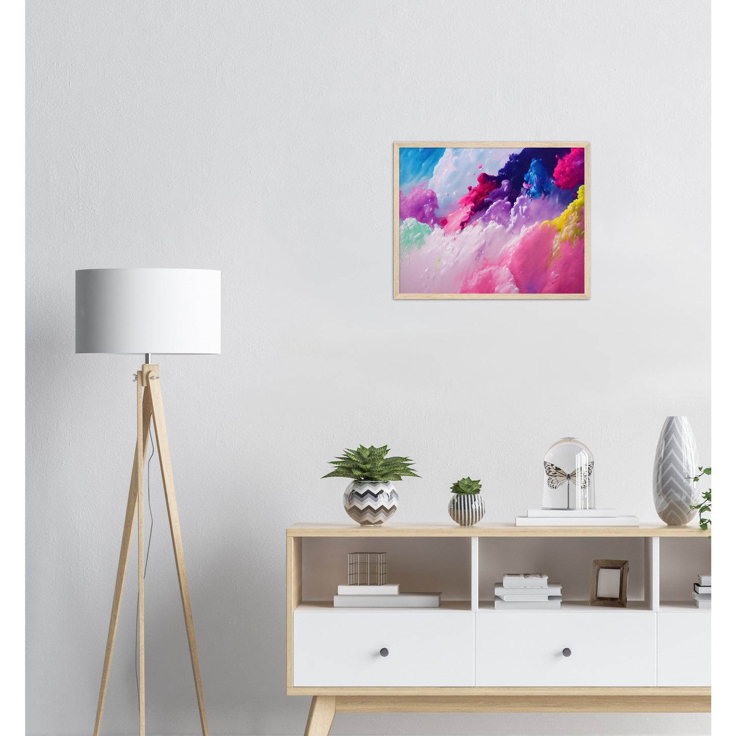 Poster mit Rahmen (Holz) - in Museumsqualität - Candy floss - Süßigkeiten - Kindheit - Cubism - Holzleisten - Fineart - Zuckerwatte - Wandkunst - Poster with frame - Abstract Kollektion - artwork - art brand - printed cup personalized - pixelboys - Kunstdrucke - wandbilder - wall art - Kunst auf Tassen - vintage art - Office Poster - Gastrotassen - Wanddekoration - Geschenkidee  - Cabdyland - Icecream - Geschenkidee - Acrylkunst - Geschenkidee - Office Poster - Acryldruck - Abstrakte Kunst