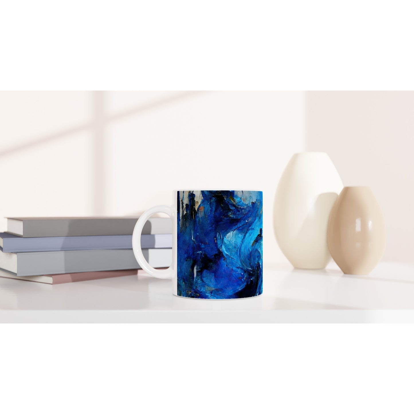 Sammeltasse (bedruckt) in Museumsqualität - Blue Revolution - Art of Cubism - Fineart - Peace - Wandkunst - Mankind - Poster with frame - Abstract Blue Kollektion - artwork - art brand - printed cup personalized - pixelboys - Kunstdrucke - wandbilder - wall art - Kunst auf Tassen - vintage art - Office Poster - Gastrotassen - Wanddekoration - Geschenkidee  - political peace - freedom - uno - Geschenkidee - Acrylkunst - blauhelme - Geschenkidee - Office Poster - Acryldruck -