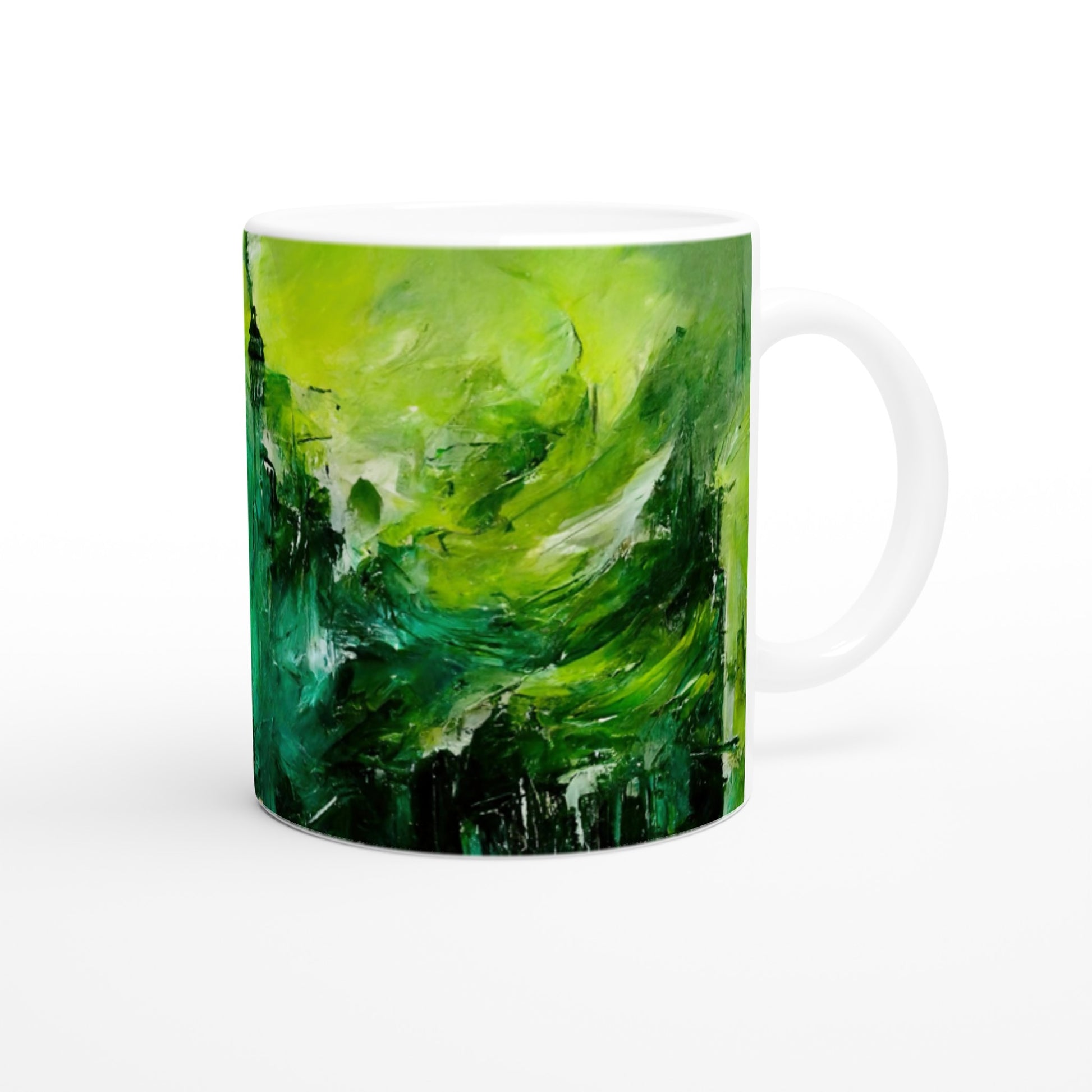 Sammeltasse - in Museumsqualität - Storm over London - „Revenge of Nature“ - Ölgemälde - Grüner Sturm - Abstract - London - Planet - Fineart - Green Sea - Wandkunst - Holzrahmen - Poster with frame - Abstract Green - artwork - art brand - printed cup personalized - Holzleisten - pixelboys - Kunstdrucke - wandbilder - wall art - Kunst auf Tassen  - Office Poster - Gastrotassen - Wanddekoration - Fineart  - Colorfull - Dynamic - Acrylkunst - Geschenkidee - Office Poster - Acryldruck - Abstrakte Kunst -