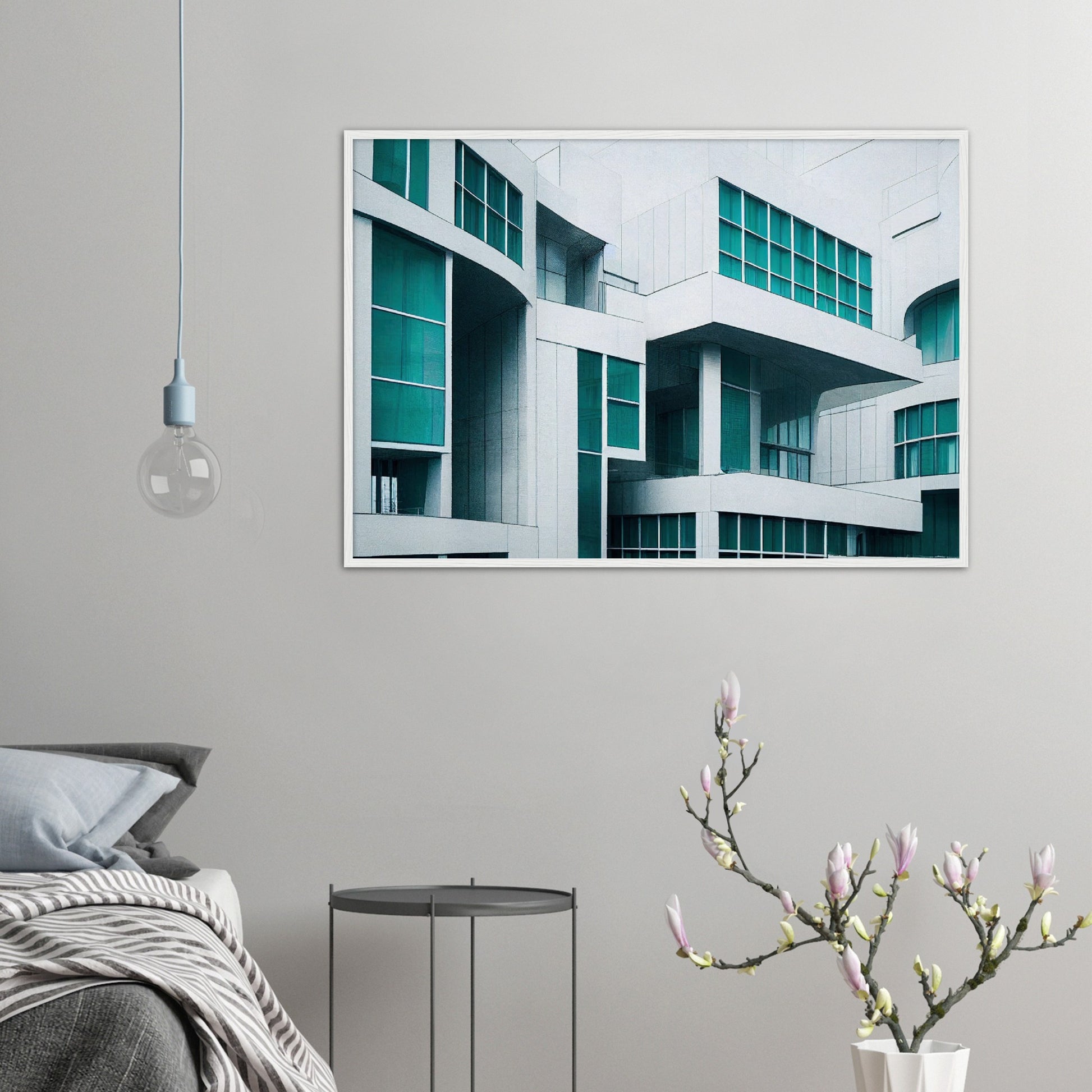 Poster mit Rahmen (Holz) - in Museumsqualität - Modern Architecture - Rotterdam  - Dutch Art - Design of Art - Fineart - Wandkunst - Poster with frame - vintage architecture - dutch future architecture  - home castle - artwork - art brand - printed cup personalized - pixelboys - Holland - Kunstdrucke - wandbilder - wall art - Kunst auf Tassen - Office Poster - Gastrotassen - Wanddekoration - Geschenkidee - Skyline - Rotterdam - city Architecture - urbanism - Geschenkidee - Acryldruck -