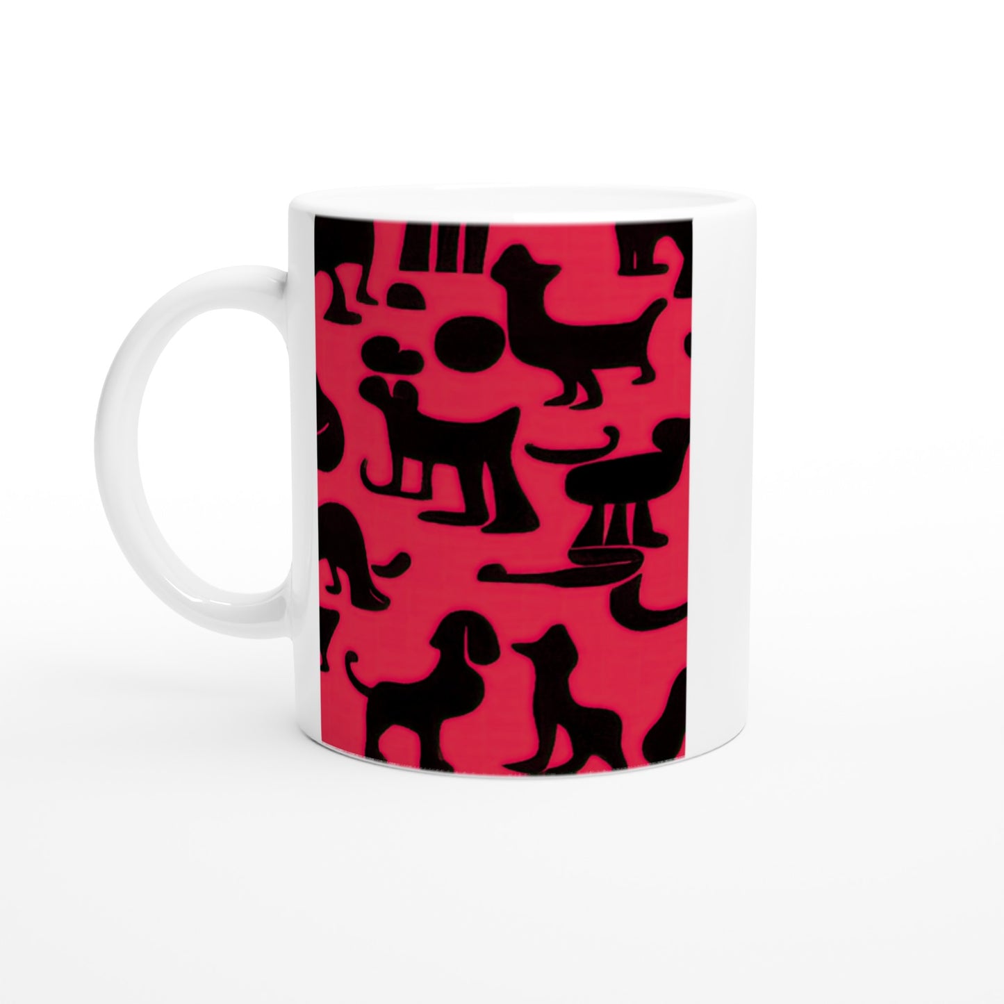 Personalisierbare Tasse - in Museumsqualität - Doodlemania "weird animals on red"- No.2 - bedruckte Tasse-  Tee Tasse - Cup - Hunde - Katzen - Doodle Kunst - dogs - Cats - gastro - Poster mit Rahmen - doodle artwork - Acrylbild - Kunstdruck - Wandbild - office Poster - Poster with frame -  Künstler: Pixelboys & The Unknown Artist Nb.517 - keith haring - anti stress art - Art Brand - Kunstdruck - Gastro Tasse - 