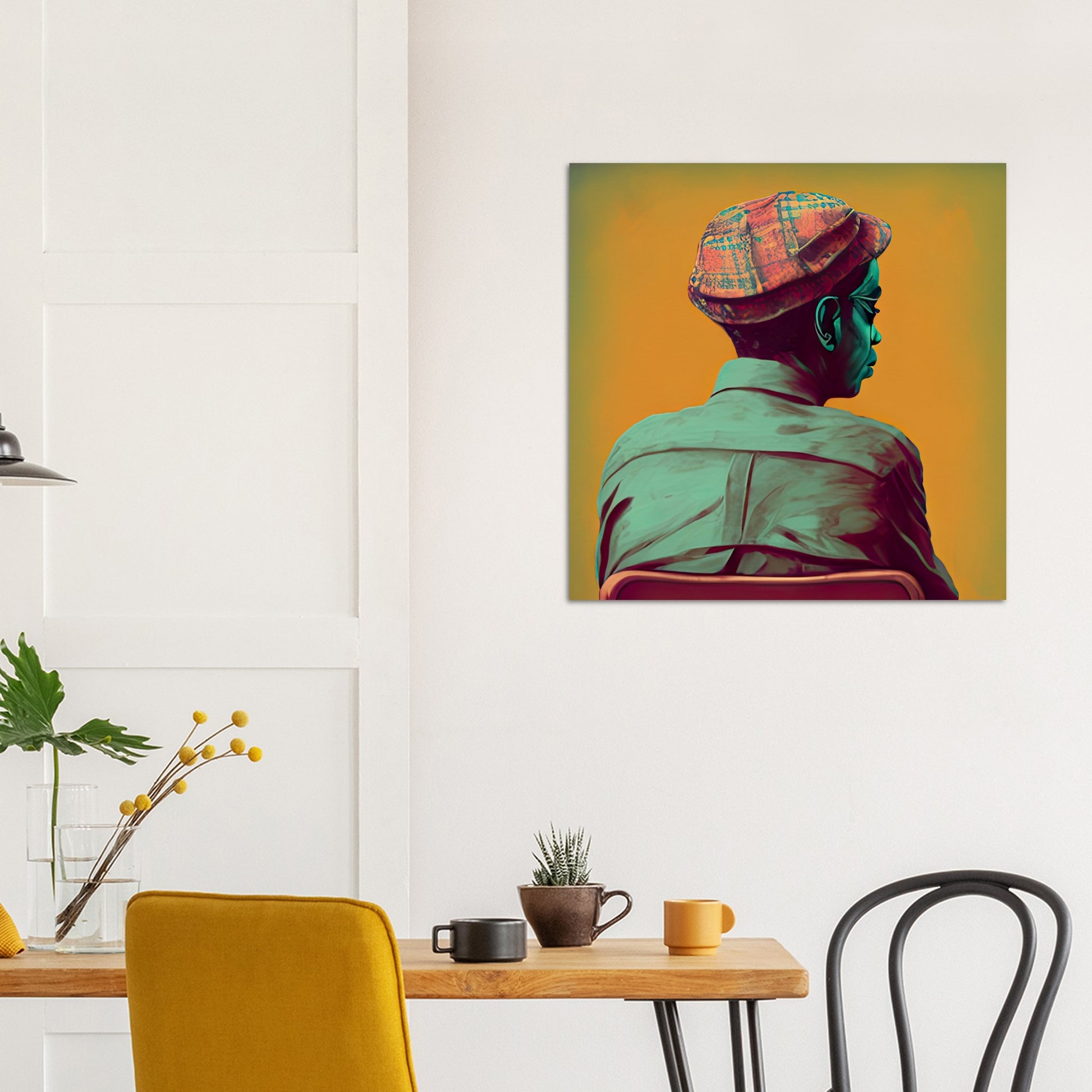 Poster in Museumsqualität - Listening - The Father - Conrad - rasism - motherhood - Posterleisten - USA - Fineart - Posterrahmen  - Wandkunst - Holzrahmen - Poster with frame - people of color - artwork - art brand - printed cup personalized - Holzleisten - pixelboys - Kunstdrucke - wandbilder - wall art - Kunst auf Tassen  - Office Poster - Gastrotassen - Wanddekoration - Acrylkunst - Geschenkidee - Office Poster - Acryldruck - Abstrakte Kunst - Family Art -