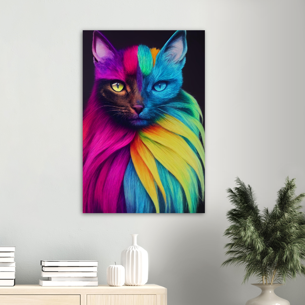 Poster - Mit edler Regenbogenkatze "Bella"