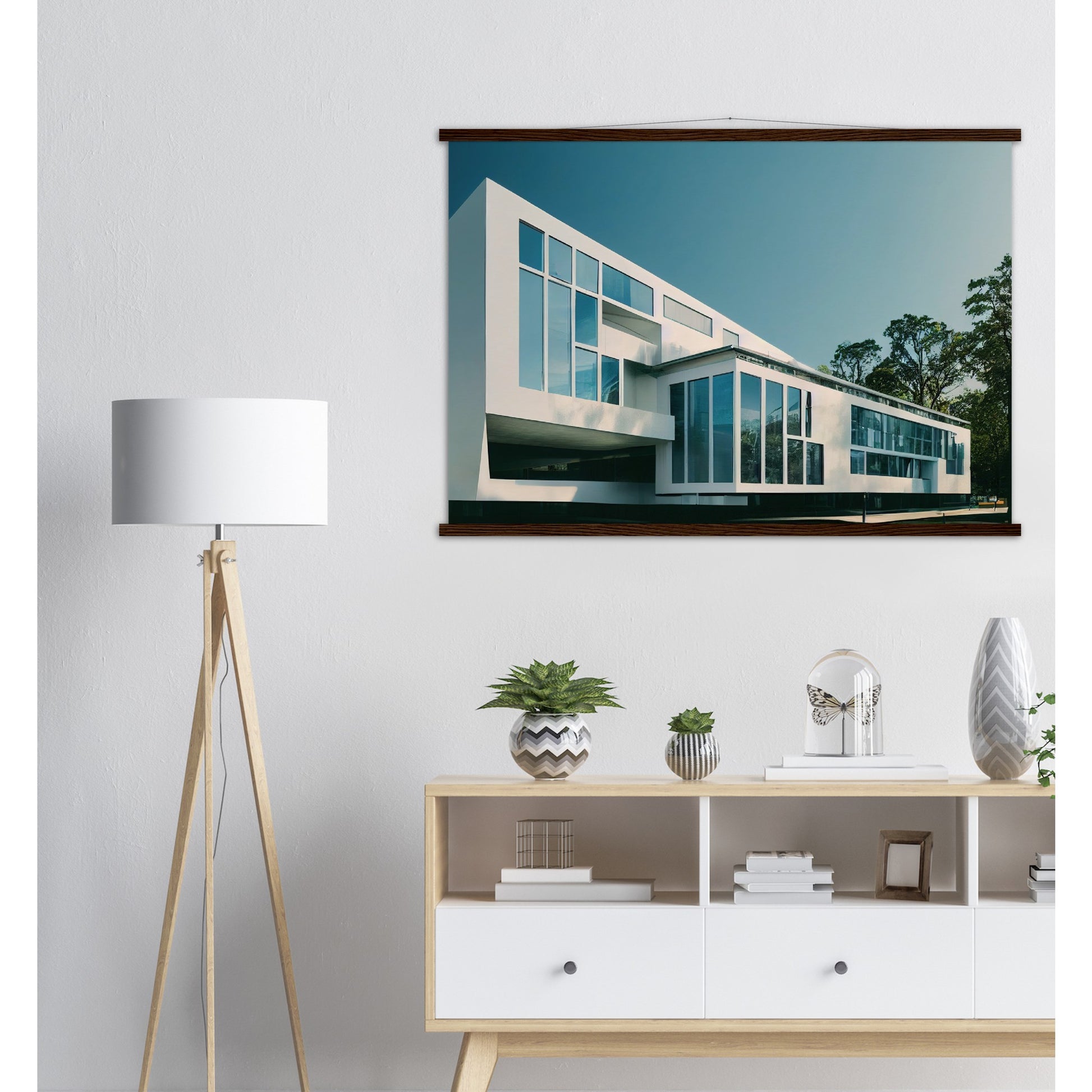  Poster mit Leisten (Holz) - Museumsqualität - Modern Architecture - Barcelona - Fineart - Wandkunst - Poster with frame - vintage architecture - future architecture spain - home castle - artwork - art brand - printed cup personalized - pixelboys - madrid - Kunstdrucke - wandbilder - wall art - Kunst auf Tassen - Office Poster - Gastrotassen - Wanddekoration - Geschenkidee - Skyline - Barcelona - city Architecture - urbanism - Katalonien -