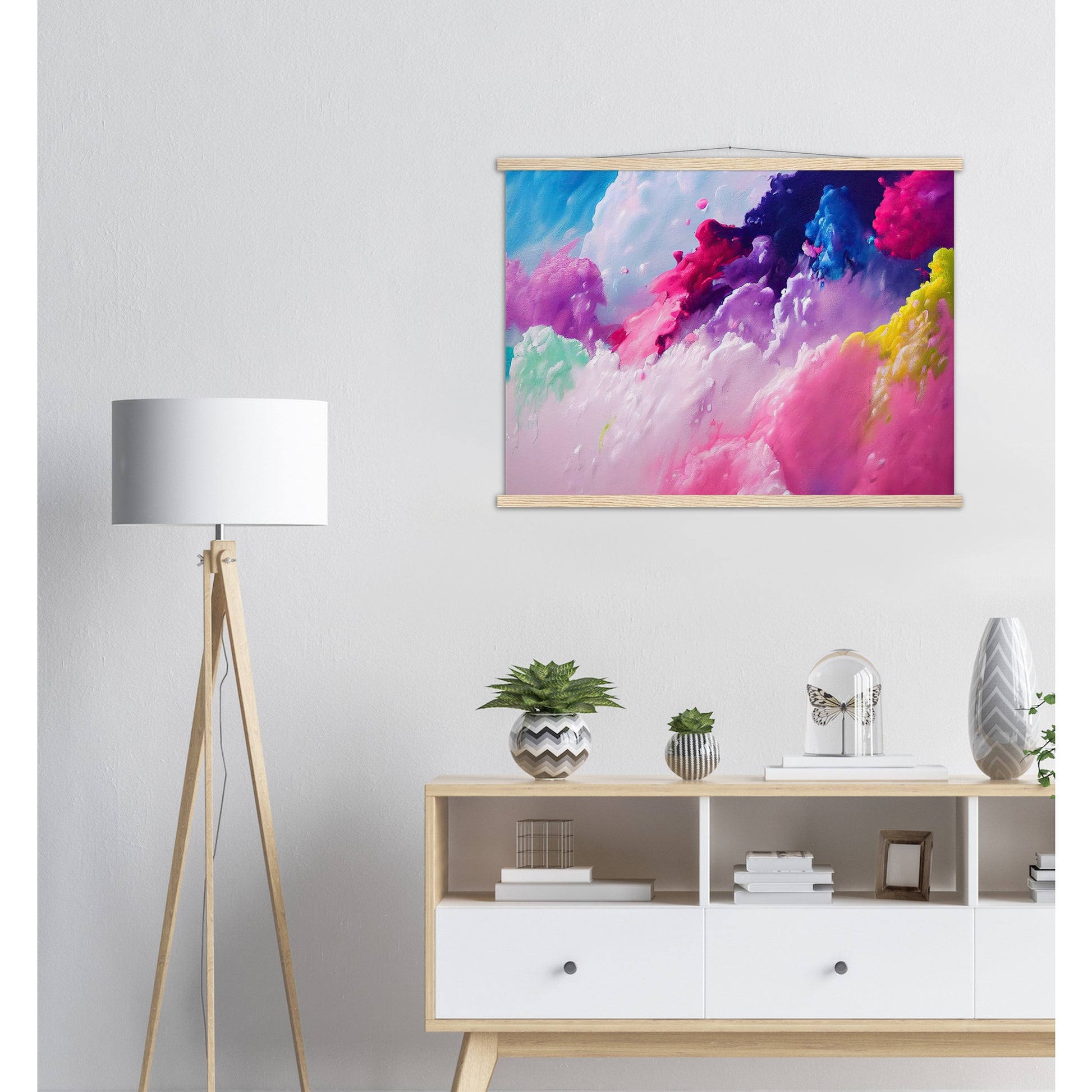 Poster mit Holzleisten - in Museumsqualität - Candy floss - Süßigkeiten - Kindheit - Cubism - Holzleisten - Fineart - Zuckerwatte - Wandkunst - Poster with frame - Abstract Kollektion - artwork - art brand - printed cup personalized - pixelboys - Kunstdrucke - wandbilder - wall art - Kunst auf Tassen - vintage art - Office Poster - Gastrotassen - Wanddekoration - Geschenkidee  - Cabdyland - Icecream - Geschenkidee - Acrylkunst - Geschenkidee - Office Poster - Acryldruck - Abstrakte Kunst