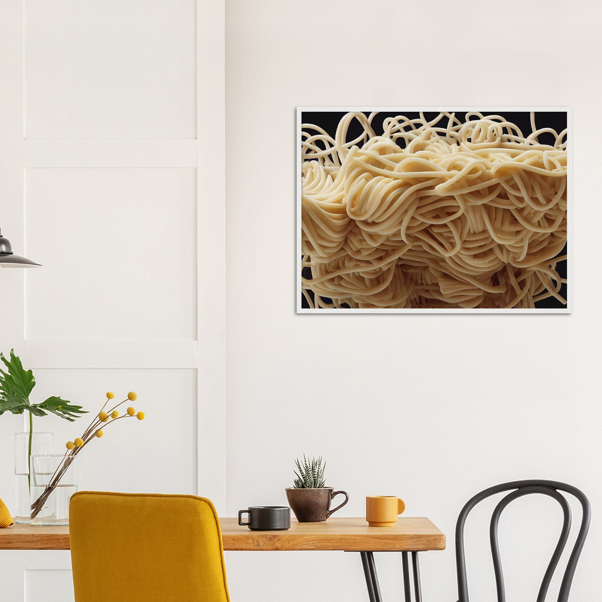 Poster mit Rahmen (Holz) in Museumsqualität - Noodle Knot - Pasta Love - Italien - China - Restaurant - Nudeln - Nudelknoten - Pasta - Teigwaren  - Wandkunst - Kunstdruck - Acryldruck - Kunstwerk - Office Poster - Poster mit Rahmen - Kaffee Tasse - Poster mit Leisten - Bedruckte Tassen - Kunst Marke - Art Brand - Kunstdrucke - Papier: 250g/qm - Künstler: Pixelboys - Office Poster - Poster with frame - Geschenkidee - Atelier Rome - Atelier Bologna - Atelier Milano -