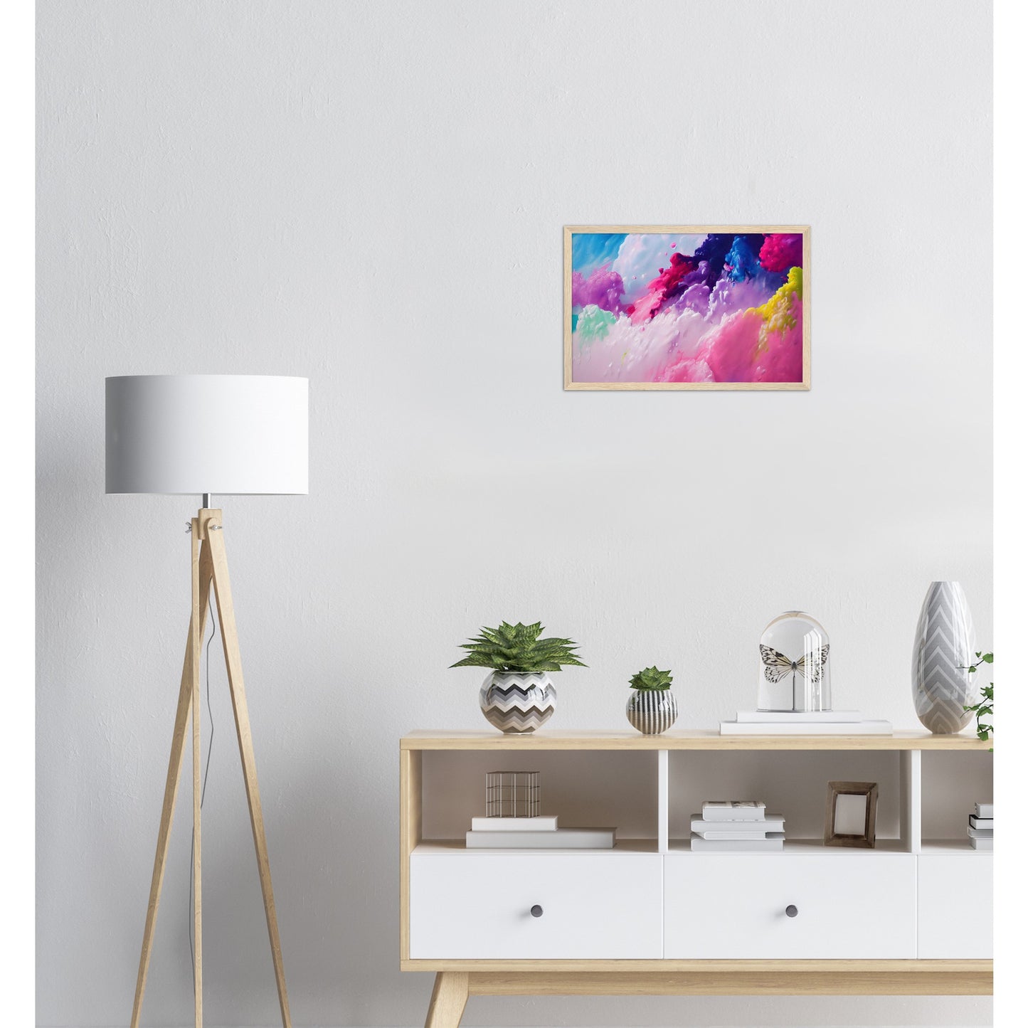 Poster mit Rahmen (Holz) - in Museumsqualität - Candy floss - Süßigkeiten - Kindheit - Cubism - Holzleisten - Fineart - Zuckerwatte - Wandkunst - Poster with frame - Abstract Kollektion - artwork - art brand - printed cup personalized - pixelboys - Kunstdrucke - wandbilder - wall art - Kunst auf Tassen - vintage art - Office Poster - Gastrotassen - Wanddekoration - Geschenkidee  - Cabdyland - Icecream - Geschenkidee - Acrylkunst - Geschenkidee - Office Poster - Acryldruck - Abstrakte Kunst