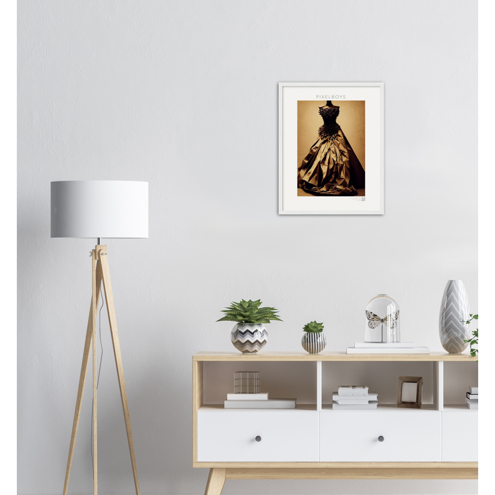 Poster mit Rahmen - Art Du Café - Hot Fashion - No. 2 - "Isabella" - Kaffebohnen Liebe ♡ - Amore ♡ - Pizza Pasta Love - Kaffe Liebe ♡- Künstler: "The Unknown Artist Nb-517" - Kunstdruck - Wandbild - Poster - Pixelboys - Atelier - Mailand - Rom - Neapel - Turin - Palermo - Catania - Florenz - Genua - Bologna - Bari -