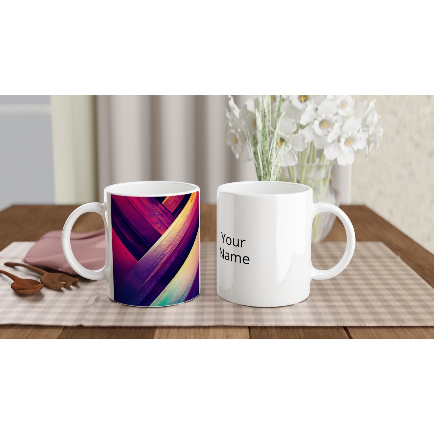 Personalisierte Tasse - Sound of silence No. 2 - Customizable Coffee Cup -  würfel - Personalized Gifts - cubus - Raum des Schweigens - Wall Art - Kunstdruck - analytischen kubismus - synthetischen Kubismus - Kugel - Pyramiden - Pablo Picasso - Juan Gris - Fernand Leger - Georges Braque - mural - Kubismus - Geschenkidee - Künstler: "John Grayst" - Atelier - Germany - Berlin - Hamburg - Colgne - France - Paris - Italy - Rom - USA - America - New York City - Los Angeles - Chicago - Madrid - Palma