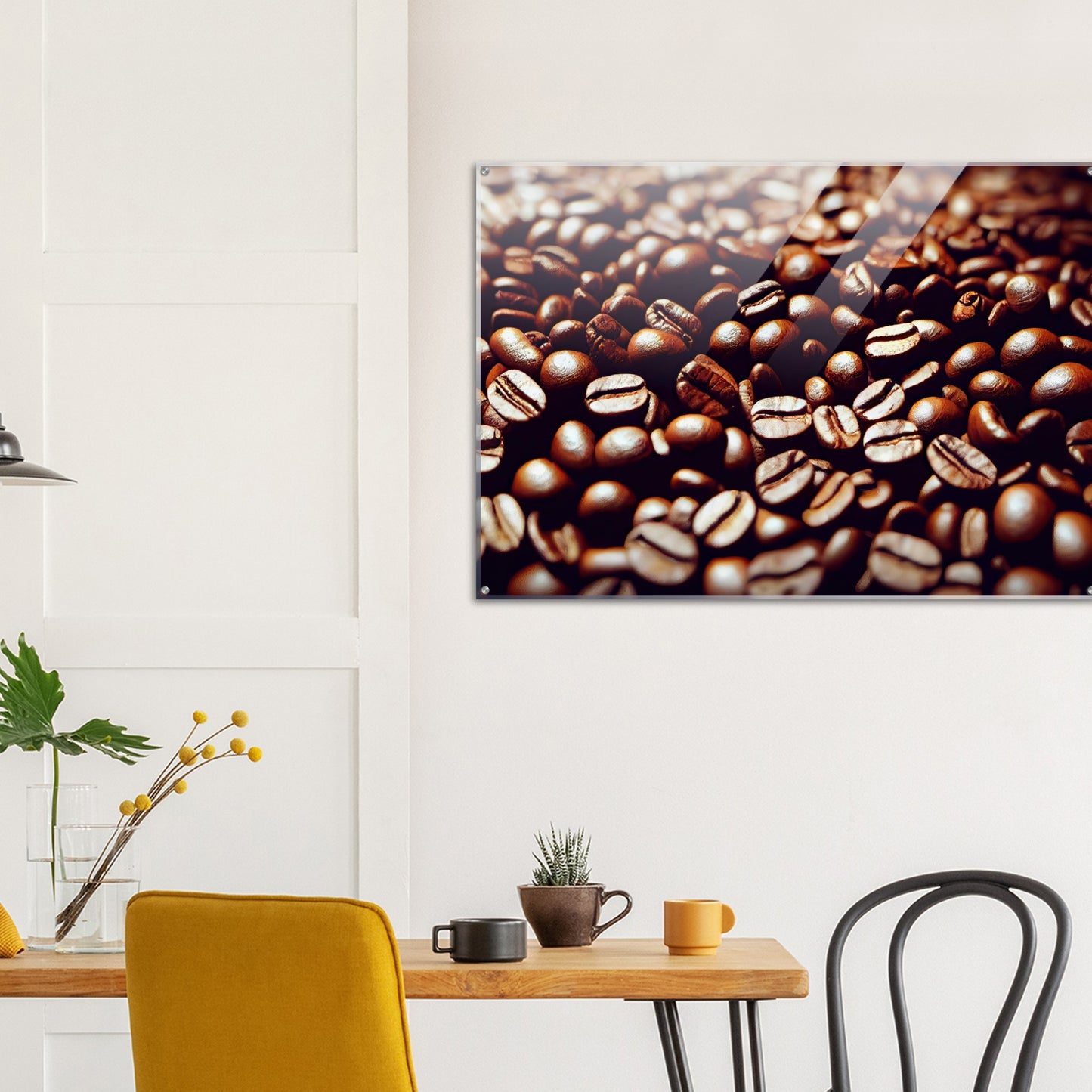 Acrylbild - in Museumsqualität - Coffee Beans - Personalisierbar - customized - Coffee Passion - Wandkunst - Kunstdruck - Acryldruck - Kunstwerk - Office Poster - Poster mit Rahmen - Kaffee Tasse - Poster mit Leisten - Bedruckte Tassen - Kunst Marke - Art Brand - Kunstdrucke - Papier: 250g/qm - Künstler: Pixelboys - Office Poster - Poster with frame - Geschenkidee - Kaffee Liebe - Coffee passion, Kaffeehaus - Coffee to go - Atelier Wien - Atelier Austria - Atelier USA -