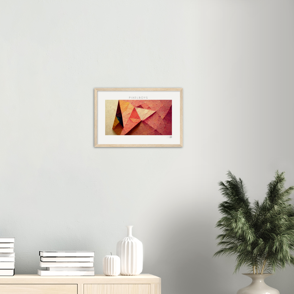 Poster Set mit Rahmen aus Holz - Paper Fall-No. 2: "Autumn Corner" - "Herbst Ecke" - Herbstbilder auf Poster