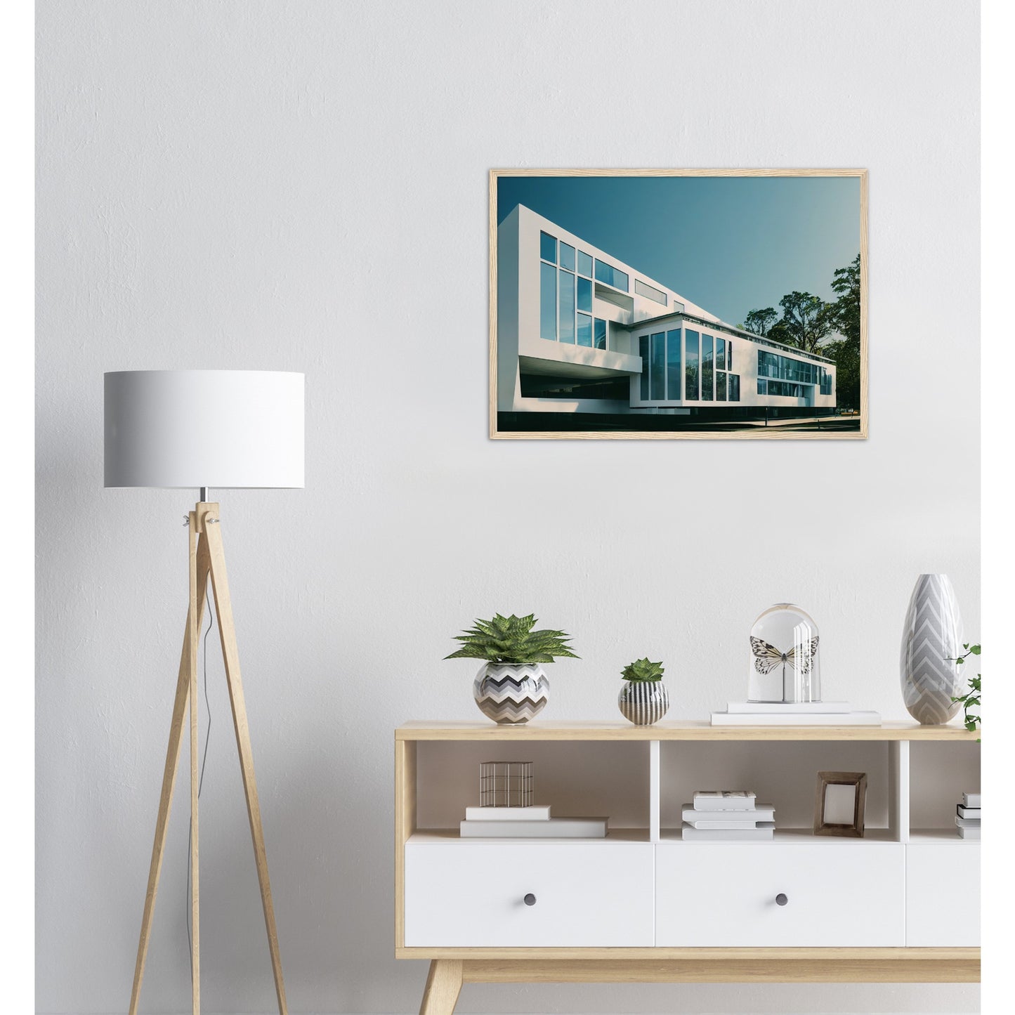 Poster mit Rahmen (Holz) - Museumsqualität - Modern Architecture - Barcelona - Fineart - Wandkunst - Poster with frame - vintage architecture - future architecture spain - home castle - artwork - art brand - printed cup personalized - pixelboys - madrid - Kunstdrucke - wandbilder - wall art - Kunst auf Tassen - Office Poster - Gastrotassen - Wanddekoration - Geschenkidee - Skyline - Barcelona - city Architecture - urbanism -