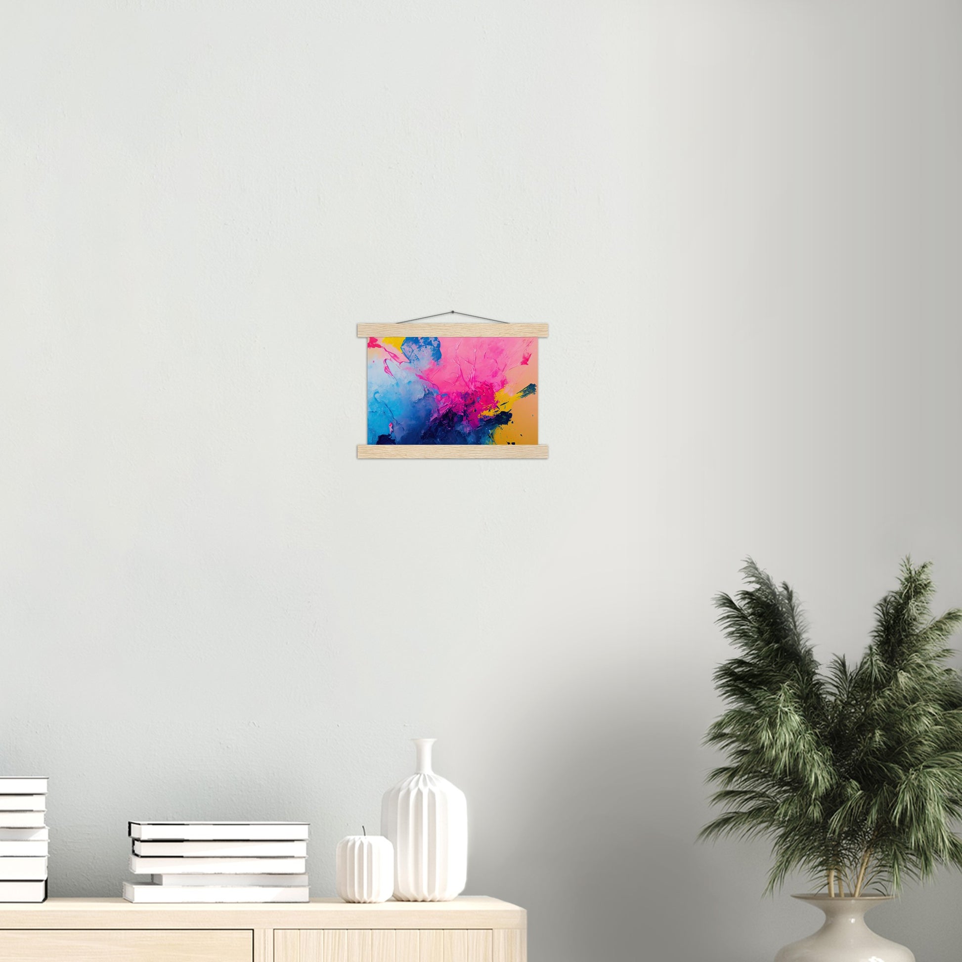 Poster mit Leisten (Holz) in Museumsqualität - Color Splash - Cubism of Art - Fineart - bunt - Wandkunst - Colorfull - Poster with frame - Abstract Blue Kollektion - artwork - art brand - printed cup personalized - pixelboys - Kunstdrucke - wandbilder - wall art - Kunst auf Tassen - vintage art - Office Poster - Gastrotassen - Wanddekoration - Geschenkidee  - political peace - Baloon - Geschenkidee - Acrylkunst - Geschenkidee - Office Poster - Acryldruck - Abstrakte Kunst