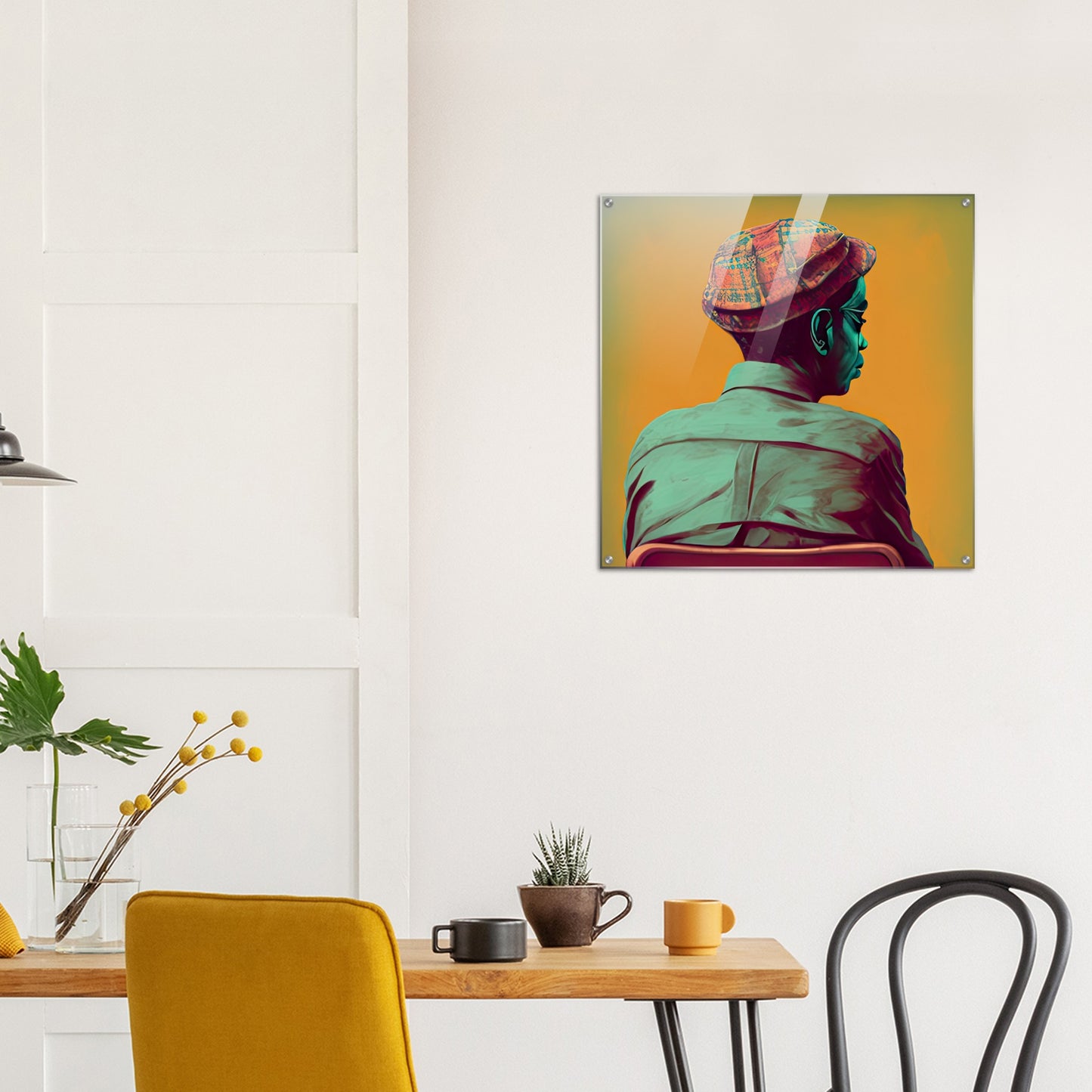 Acrylbild auf Glas - in Museumsqualität - Listening - The Father - Conrad - rasism - motherhood - Posterleisten - USA - Fineart - Posterrahmen  - Wandkunst - Holzrahmen - Poster with frame - people of color - artwork - art brand - printed cup personalized - Holzleisten - pixelboys - Kunstdrucke - wandbilder - wall art - Kunst auf Tassen  - Office Poster - Gastrotassen - Wanddekoration - Acrylkunst - Geschenkidee - Office Poster - Acryldruck - Abstrakte Kunst - Family Art -