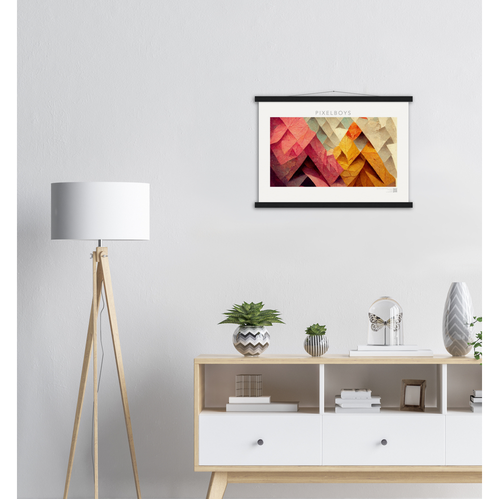 Poster mit Leisten - Paper Fall-No. 1: "Autumn Feelings" Wandbilder & Poster Online Shop - Schöne Herbstposter -