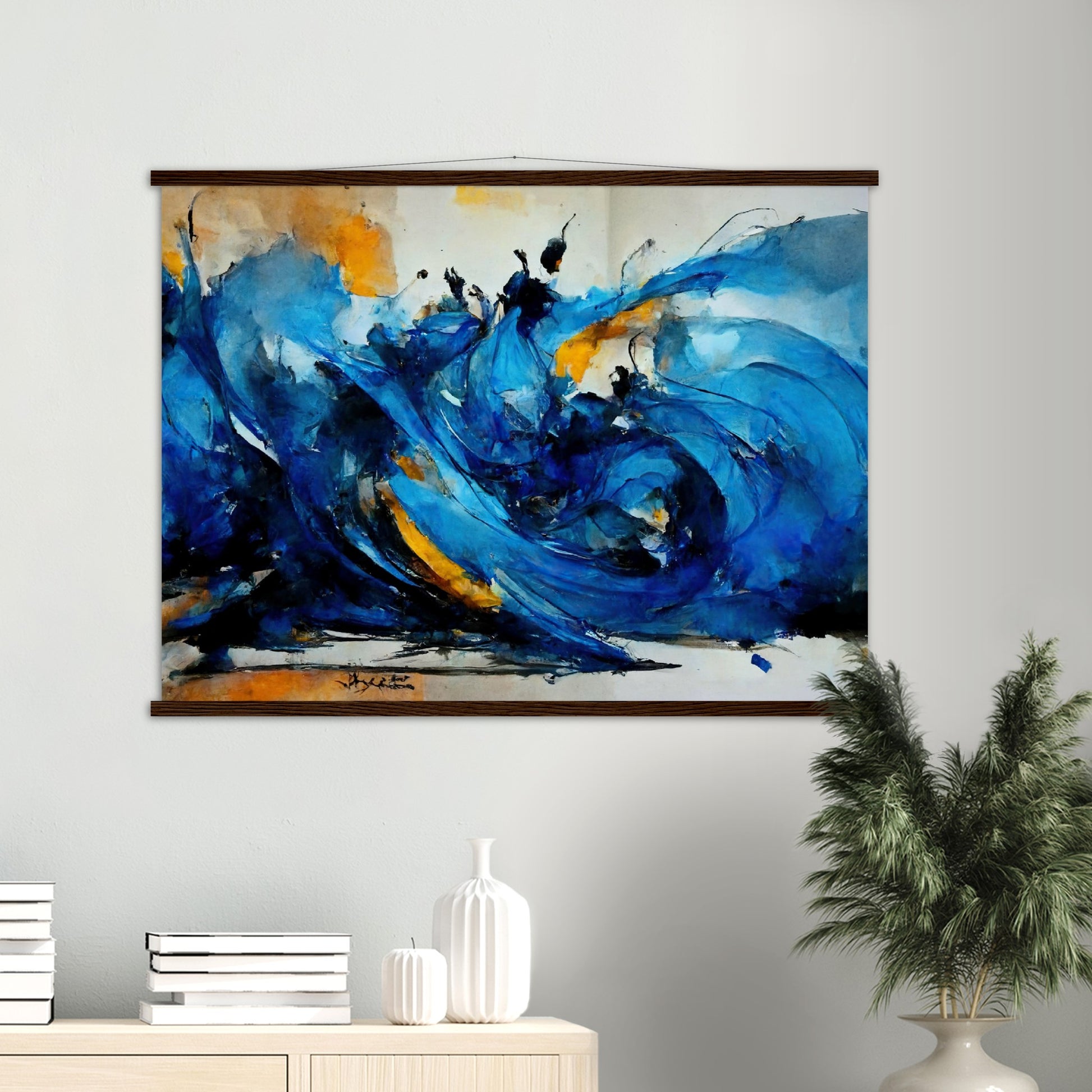 Poster mit Leisten (Holz) in Museumsqualität - Dancing Dervish - Art of Islam - Fineart - Dancing - Wandkunst - Poster with frame - Abstract Blue Kollektion - artwork - art brand - printed cup personalized - pixelboys - Kunstdrucke - wandbilder - wall art - Kunst auf Tassen - vintage art - Office Poster - Gastrotassen - Wanddekoration - Geschenkidee  - Sufis Dance - Derwisch - Sufismus - Geschenkidee - Acrylkunst - Weisheit - Geschenkidee - Office Poster - Acryldruck -