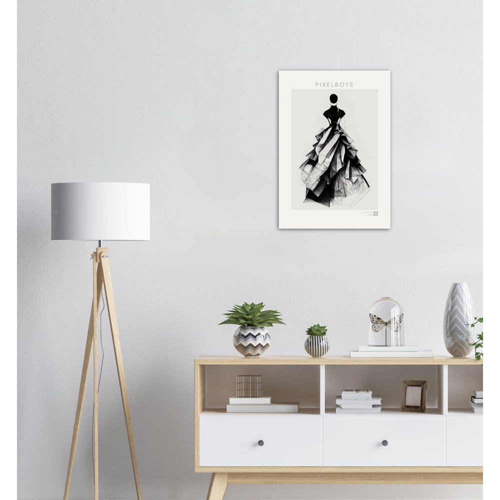 Haute Couture Wandbild als Kunstwerk - Haute Couture - No. 5 - "Ambre" - Künstler: "The Unknown Artist Nb. 517" Wandbilder - Kunstdrucke - Pixelboys - Atelier - Milano - Berlin - Munich - Madrid - New York - Dubai - Paris - Tokio -