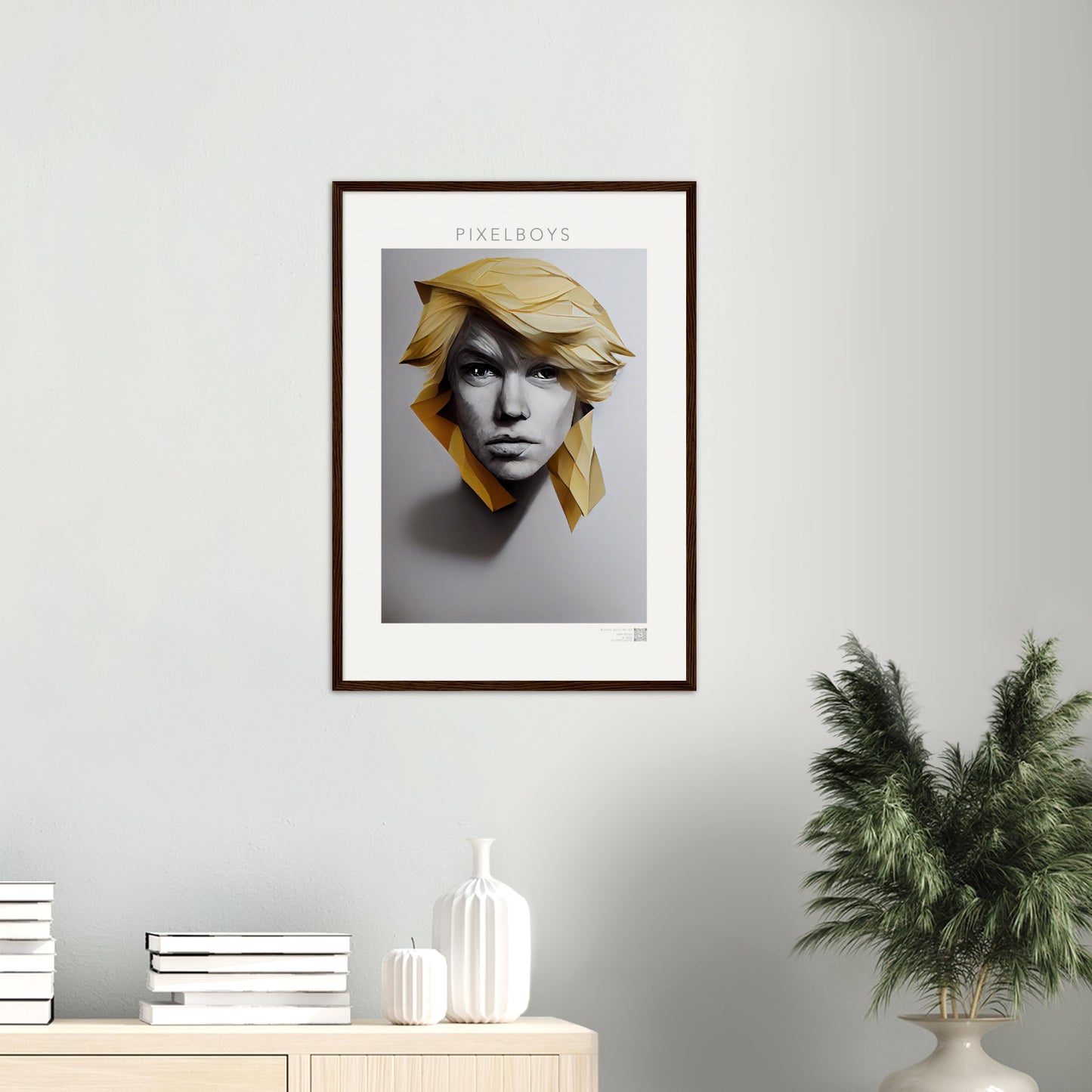 Poster mit Rahmen (Holz) in Museumsqualität - Brothers "Leon" - No.3  - vintage art - Art of Brother - Fineart - Drillinge - Wandkunst - Poster with frame - Bruder Kollektion - artwork - art brand - printed cup personalized - pixelboys - Kunstdrucke - wandbilder - wall art - Kunst auf Tassen - Office Poster - Gastrotassen - Wanddekoration - Geschenkidee  - blonde brüder - big - brother - family - Geschenkidee - Acrylkunst - triplets - Geschenkidee - Office Poster - Acryldruck -