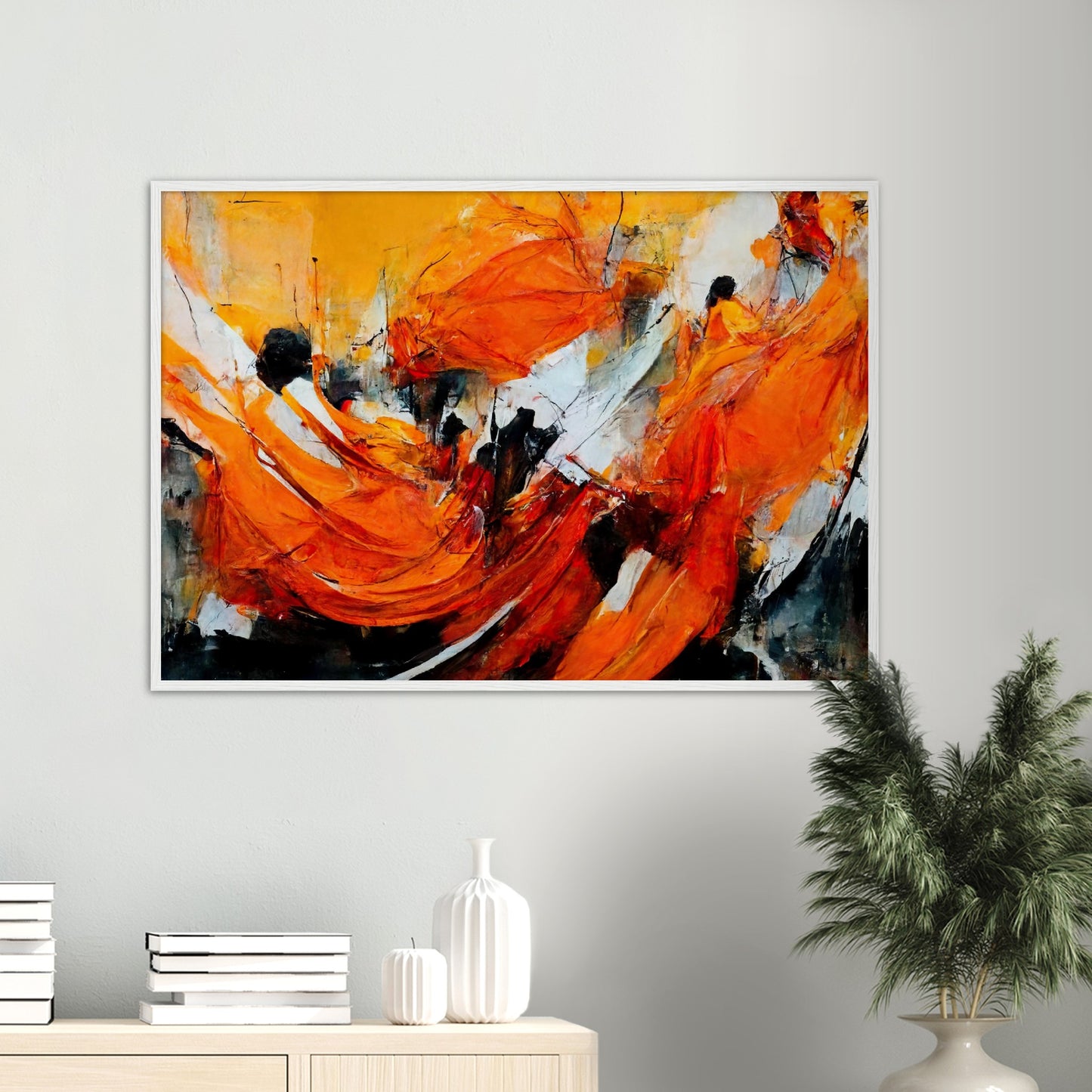 Poster mit Rahmen - „Strolling in Amsterdam“ - Orange Pain - autumn - Ölgemälde - Abstract - Dutch Art - Abstract - Fineart - Herbstsonne - Wandkunst - Holzrahmen - Poster with frame - Abstract Orange - artwork - art brand - printed cup personalized - Holzleisten - pixelboys - Kunstdrucke - wandbilder - wall art - Kunst auf Tassen  - Office Poster - Gastrotassen - Wanddekoration - Fineart  - Colorfull - Dynamic - Acrylkunst - Geschenkidee - Office Poster - Acryldruck - Abstrakte Kunst -