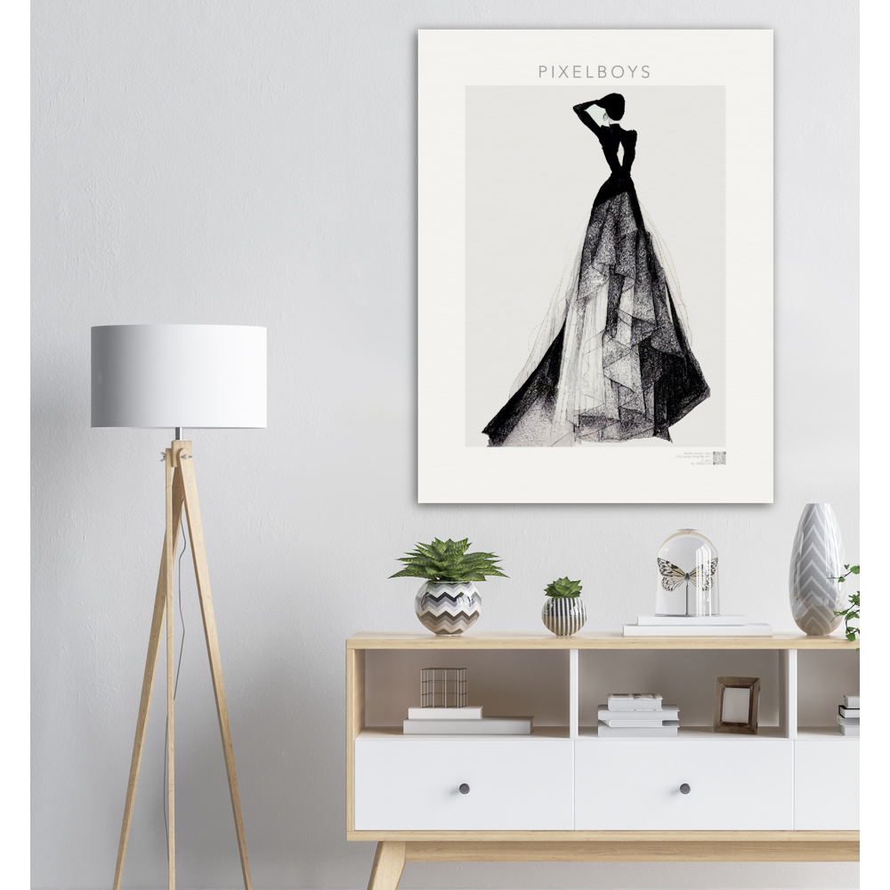 Poster in Museumsqualität - Haute Couture - Haute Couture - No. 3 - "Emma"- Künstler: "The Unknown Artist Nb. 517" - Pixelboys - Atelier - Milano - Berlin - New York - Dubai - Paris - Tokio - Munich -