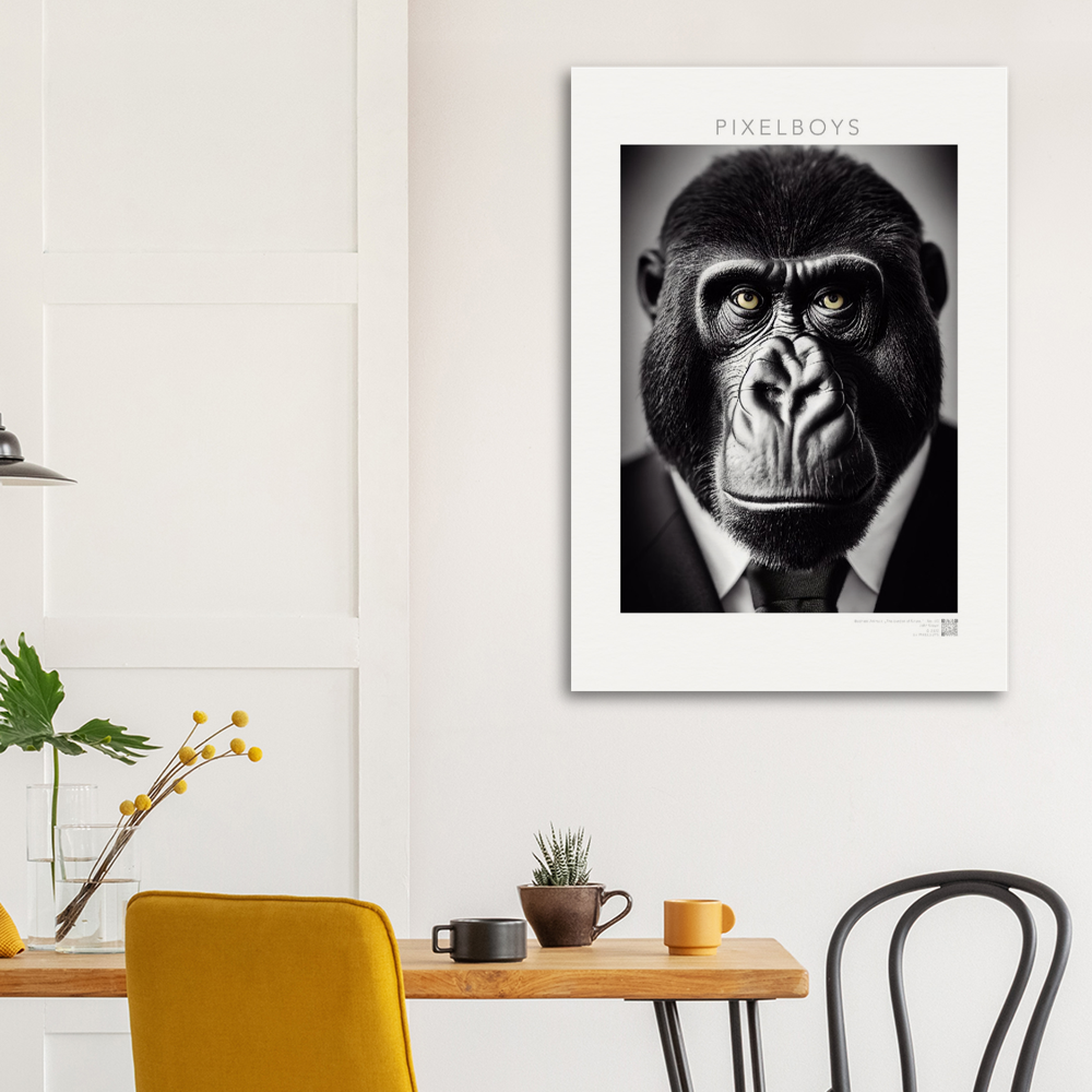 Poster in Museumsqualität - Business Animals No. 1 "Albert" - Künstler: "John Grays" Kunstdruck - Pixelboys - Atelier - Milano - Berlin - Munich - Madrid - New York - Dubai - Paris - Tokio - Rom - Lisbon - Ottawa - Bern Switzerland - Amsterdam -