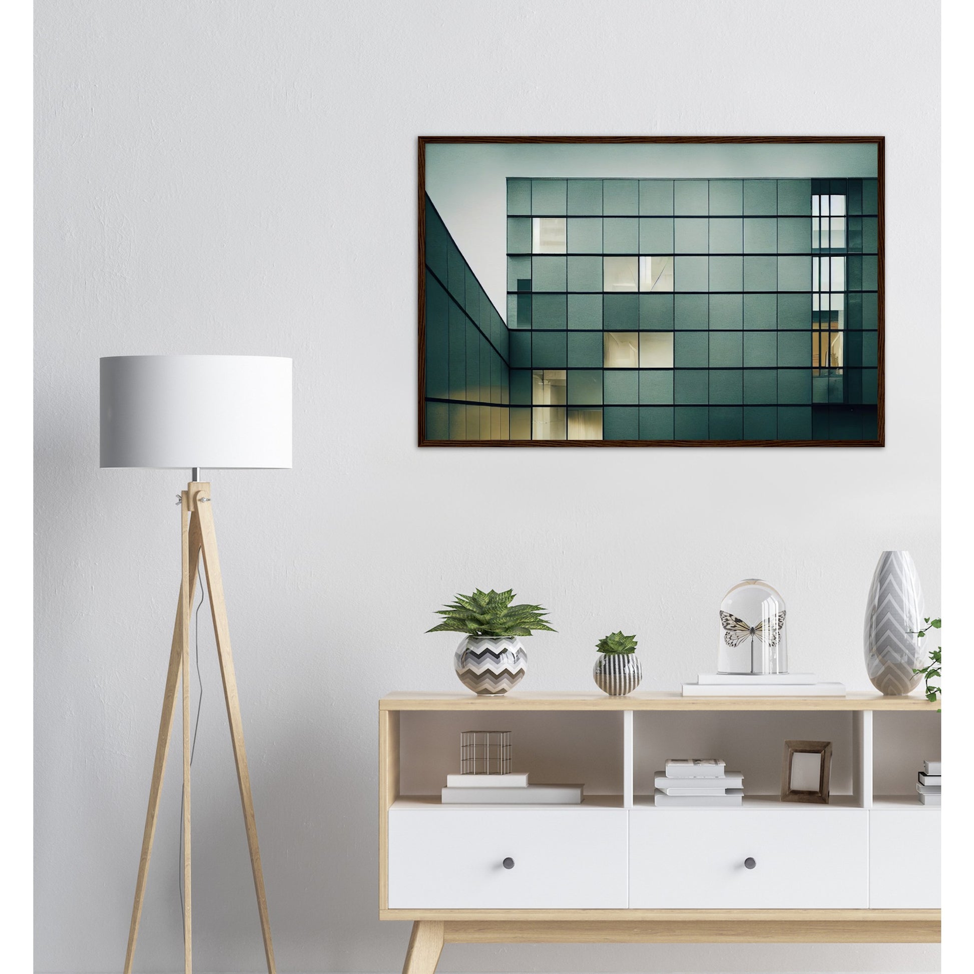 Poster mit Rahmen (Holz) - in Museumsqualität - Modern Architecture - Moscow - Art of Russia - Fineart - Wandkunst - Poster with frame - vintage architecture - moscow future architecture  - Red place - artwork - art brand - printed cup personalized - pixelboys - moscow - Kunstdrucke - wandbilder - wall art - Kunst auf Tassen - Office Poster - Gastrotassen - Wanddekoration - Geschenkidee - Skyline - Russia - city Architecture - urbanism - Geschenkidee - Moscow Metro  -