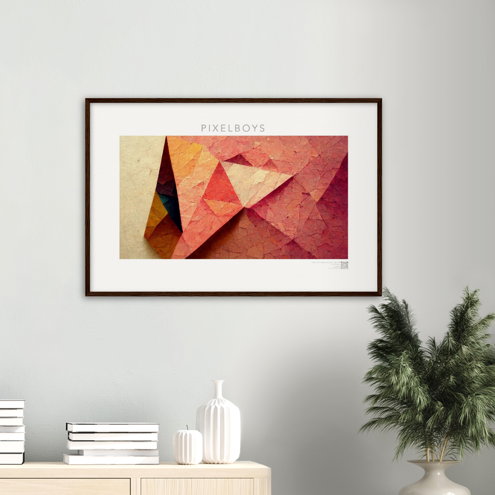 Poster Set mit Rahmen aus Holz - Paper Fall-No. 2: "Autumn Corner" - "Herbst Ecke" - Herbstbilder auf Poster