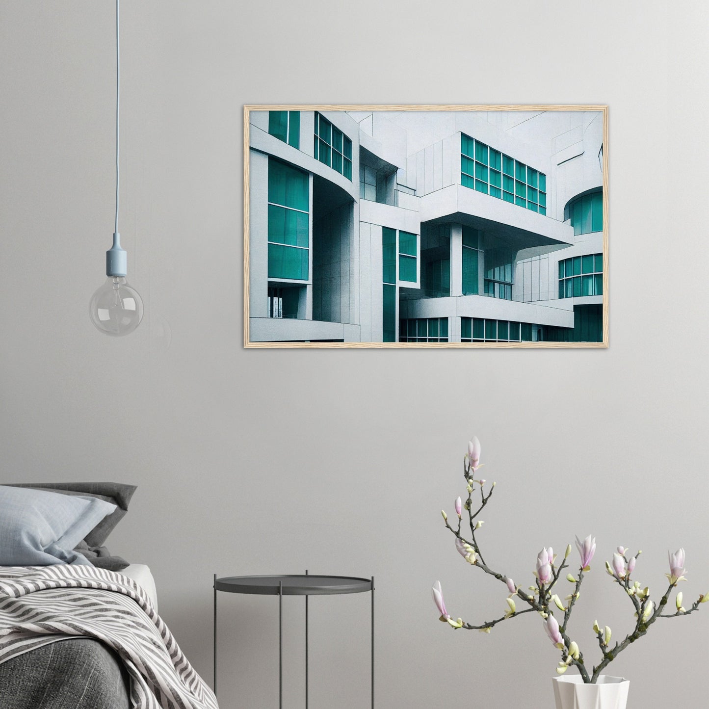 Poster mit Rahmen (Holz) - in Museumsqualität - Modern Architecture - Rotterdam  - Dutch Art - Design of Art - Fineart - Wandkunst - Poster with frame - vintage architecture - dutch future architecture  - home castle - artwork - art brand - printed cup personalized - pixelboys - Holland - Kunstdrucke - wandbilder - wall art - Kunst auf Tassen - Office Poster - Gastrotassen - Wanddekoration - Geschenkidee - Skyline - Rotterdam - city Architecture - urbanism - Geschenkidee - Acryldruck -