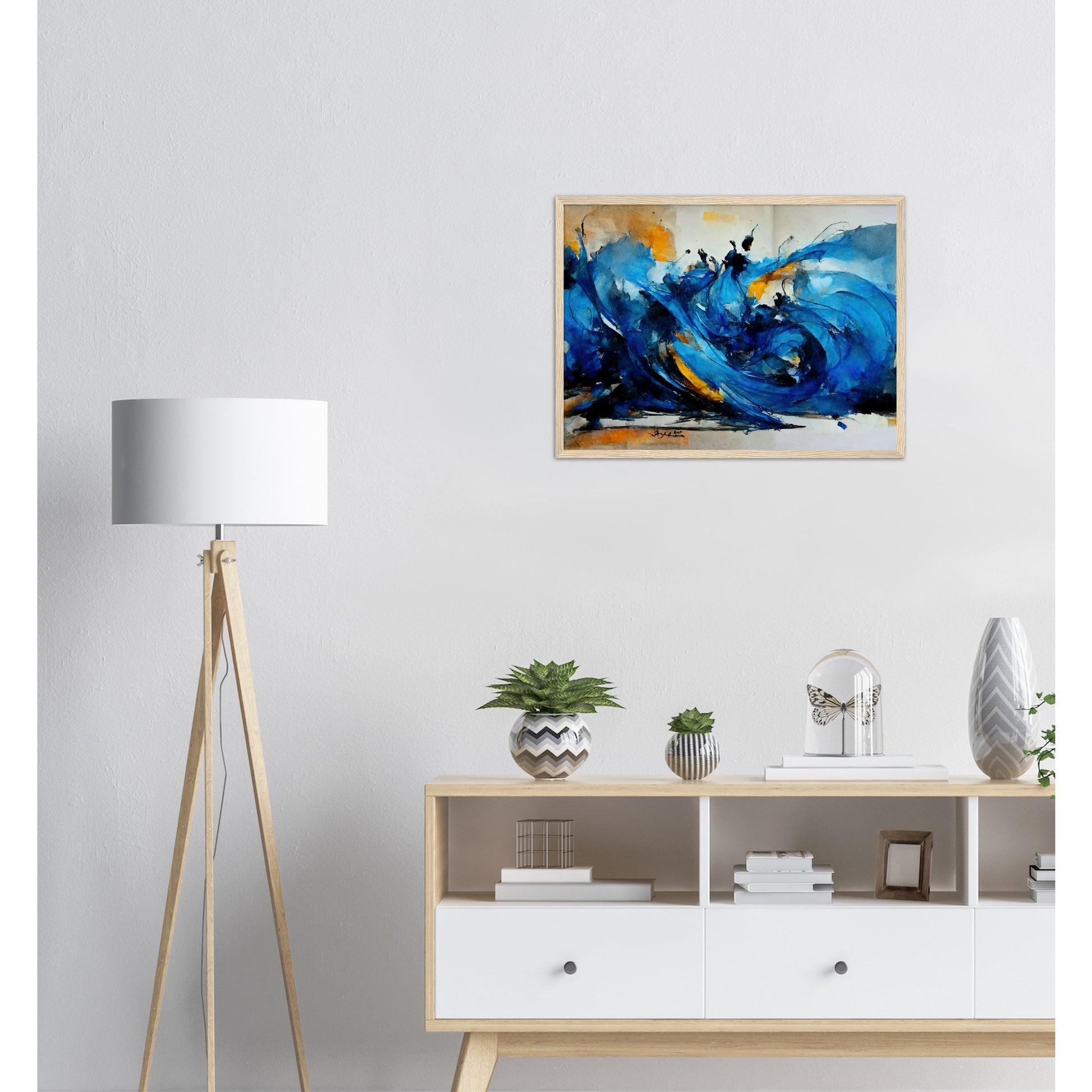 Poster mit Rahmen (Holz) in Museumsqualität - Dancing Dervish - Art of Islam - Fineart - Dancing - Wandkunst - Poster with frame - Abstract Blue Kollektion - artwork - art brand - printed cup personalized - pixelboys - Kunstdrucke - wandbilder - wall art - Kunst auf Tassen - vintage art - Office Poster - Gastrotassen - Wanddekoration - Geschenkidee  - Sufis Dance - Derwisch - Sufismus - Geschenkidee - Acrylkunst - Weisheit - Geschenkidee - Office Poster - Acryldruck -