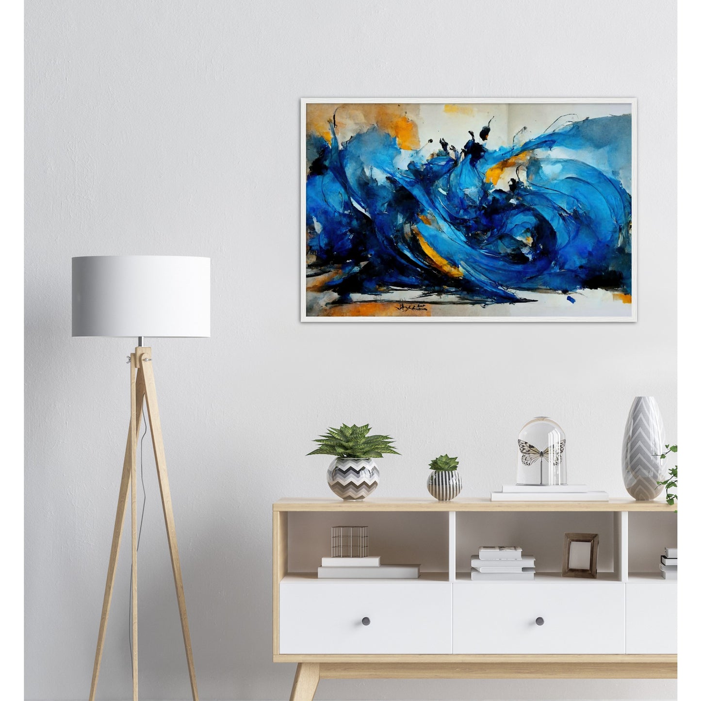 Poster mit Rahmen (Holz) in Museumsqualität - Dancing Dervish - Art of Islam - Fineart - Dancing - Wandkunst - Poster with frame - Abstract Blue Kollektion - artwork - art brand - printed cup personalized - pixelboys - Kunstdrucke - wandbilder - wall art - Kunst auf Tassen - vintage art - Office Poster - Gastrotassen - Wanddekoration - Geschenkidee  - Sufis Dance - Derwisch - Sufismus - Geschenkidee - Acrylkunst - Weisheit - Geschenkidee - Office Poster - Acryldruck -