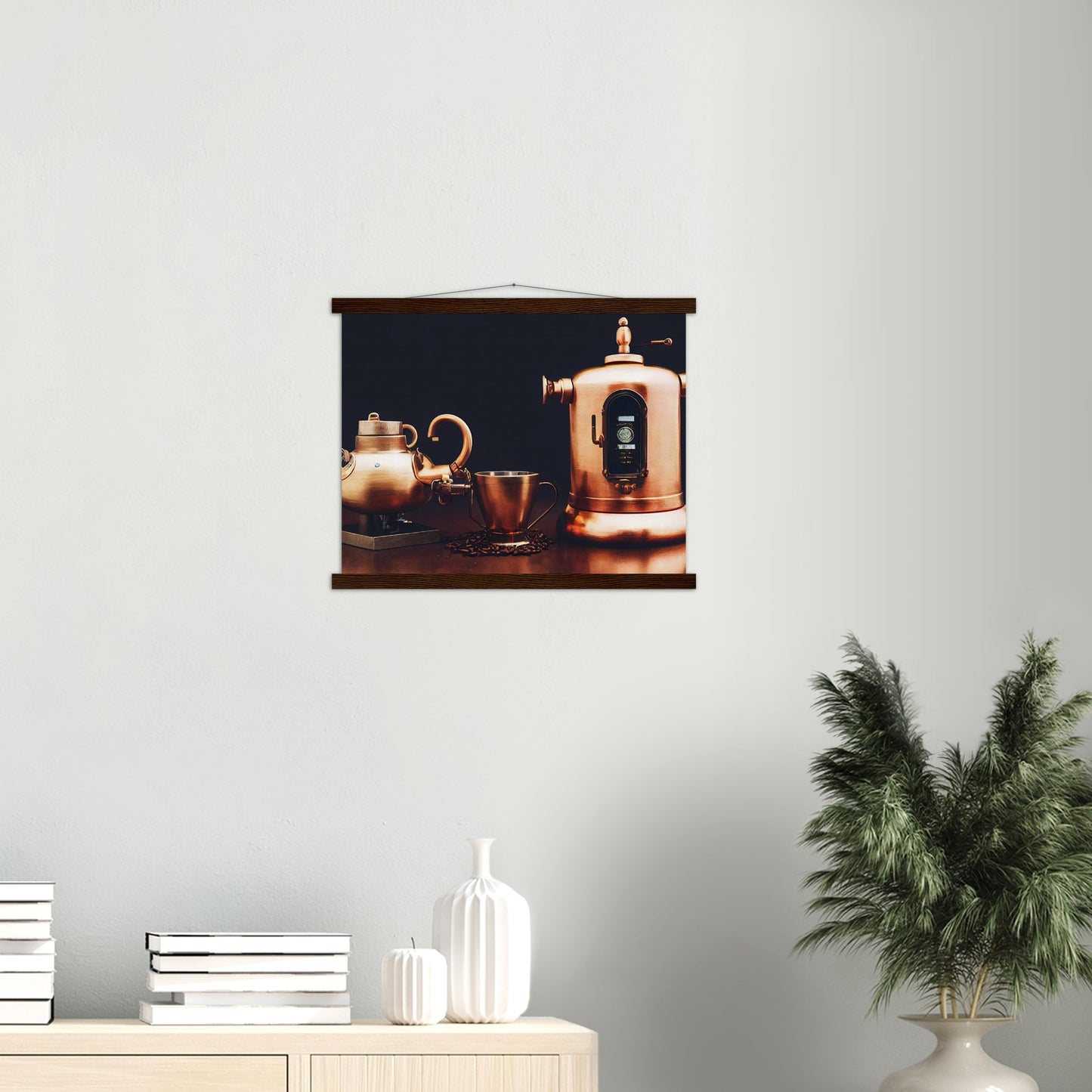 Poster mit Leisten - Steampunk - Coffee Maker - No.4