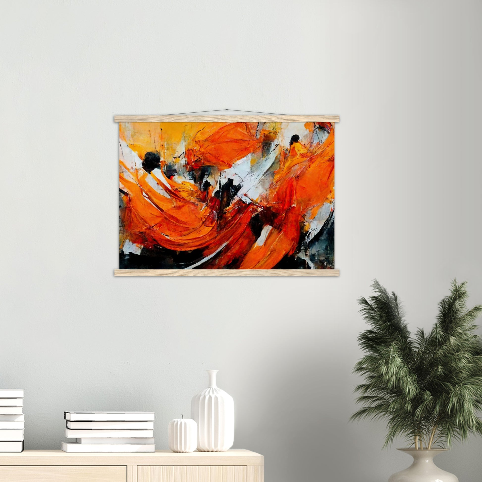 Poster mit Leisten - „Strolling in Amsterdam“ - Orange Pain - autumn - Ölgemälde - Abstract - Dutch Art - Abstract - Fineart - Herbstsonne - Wandkunst - Holzrahmen - Poster with frame - Abstract Orange - artwork - art brand - printed cup personalized - Holzleisten - pixelboys - Kunstdrucke - wandbilder - wall art - Kunst auf Tassen - Office Poster - Gastrotassen - Wanddekoration - Fineart - Posterleisten - Dynamic - Acrylkunst - Geschenkidee - Office Poster - Acryldruck - Abstrakte Kunst -