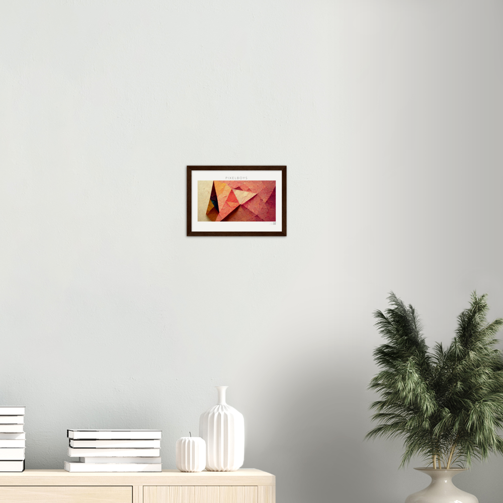 Poster Set mit Rahmen aus Holz - Paper Fall-No. 2: "Autumn Corner" - "Herbst Ecke" - Herbstbilder auf Poster