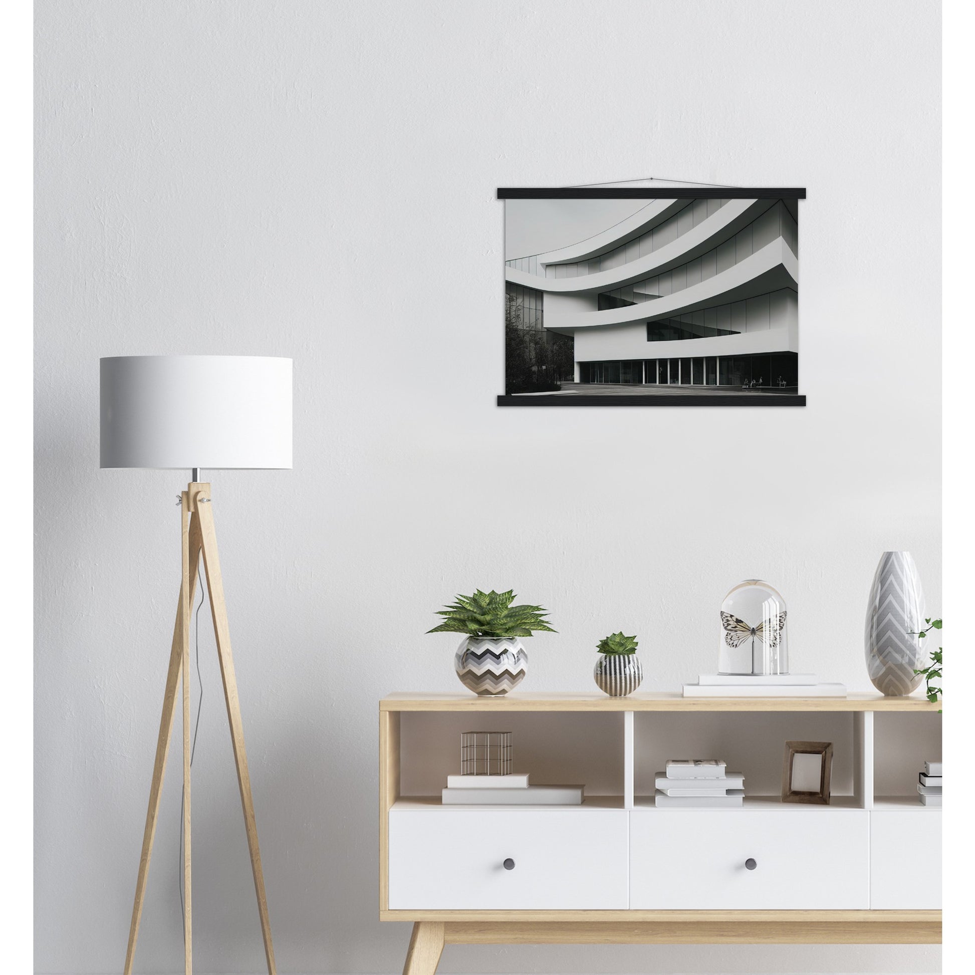 Poster mit Leisten (Holz) - Modern Architecture - Tokyo - Art Design - Fineart - Wandkunst - Poster with frame - vintage architecture - future architecture Japan - home castle - artwork - art brand - printed cup personalized - pixelboys - japan - Kunstdrucke - wandbilder - wall art - Kunst auf Tassen - Office Poster - Gastrotassen - Wanddekoration - Geschenkidee - Skyline - Tokio - city Architecture - urbanism - Geschenkidee - 東京 Tōkyō