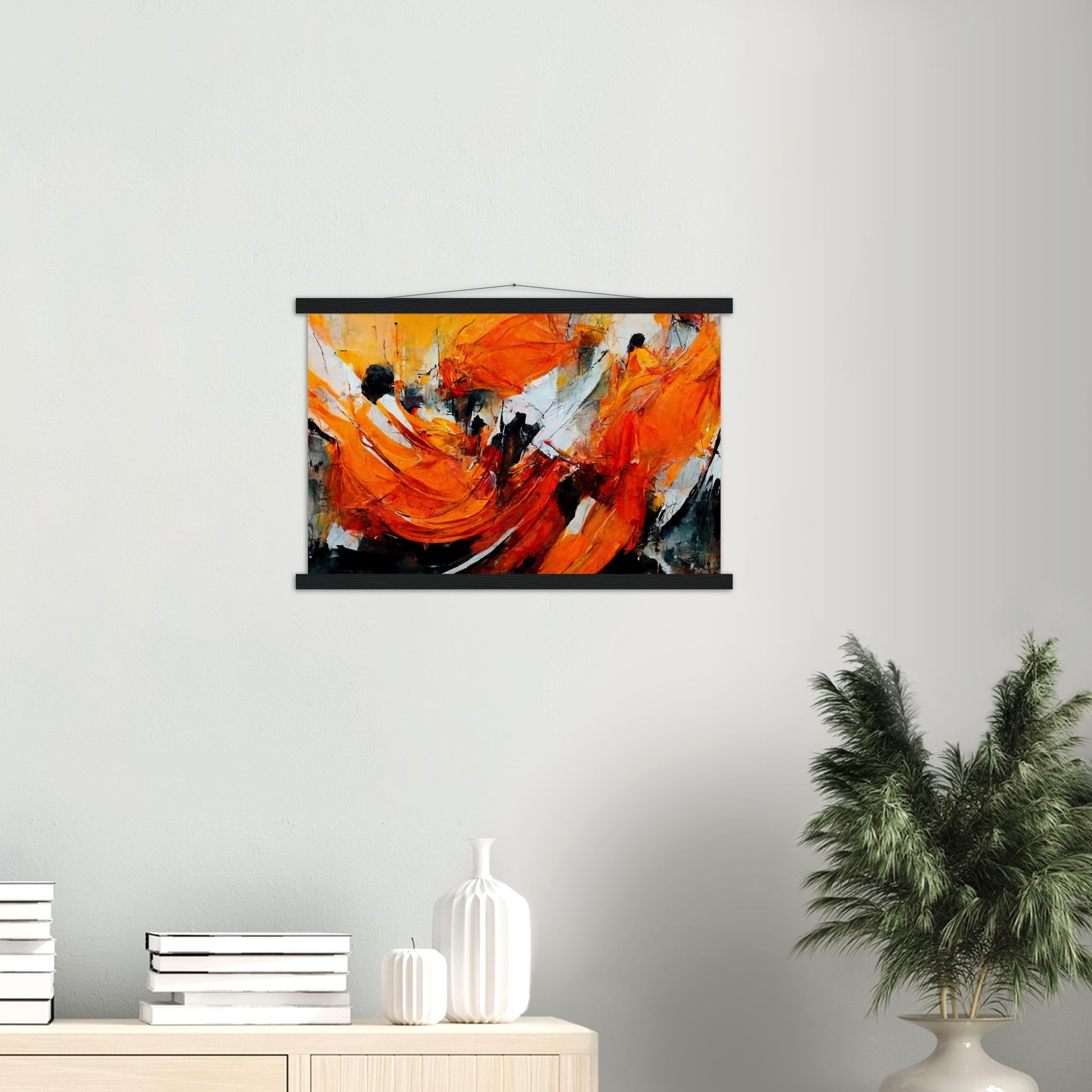 Poster mit Leisten - „Strolling in Amsterdam“ - Orange Pain - autumn - Ölgemälde - Abstract - Dutch Art - Abstract - Fineart - Herbstsonne - Wandkunst - Holzrahmen - Poster with frame - Abstract Orange - artwork - art brand - printed cup personalized - Holzleisten - pixelboys - Kunstdrucke - wandbilder - wall art - Kunst auf Tassen - Office Poster - Gastrotassen - Wanddekoration - Fineart - Posterleisten - Dynamic - Acrylkunst - Geschenkidee - Office Poster - Acryldruck - Abstrakte Kunst -