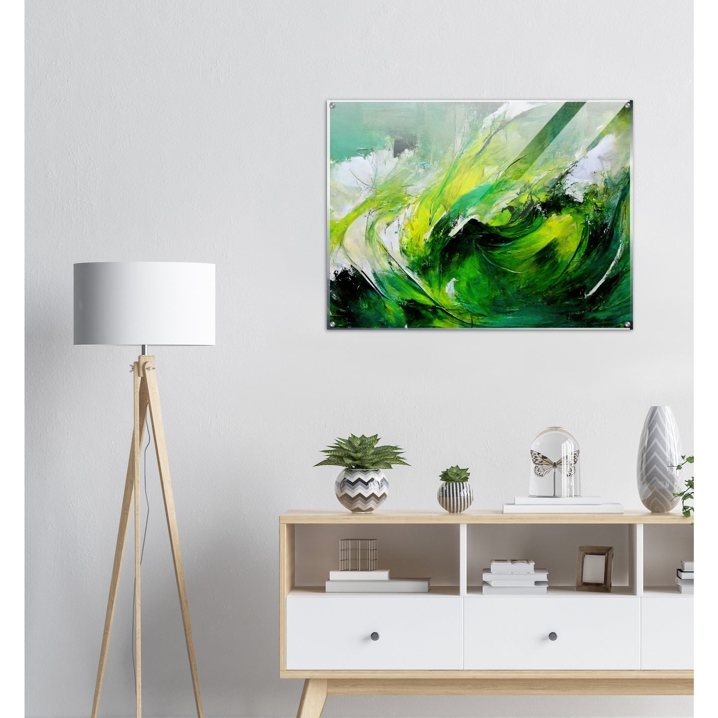 Acrylbild auf Glas - in Museumsqualität - Green Storm - Ölgemälde - Grüner Sturm - Abstract - Klima - Planet - Fineart - Green Sea - Wandkunst - Holzleisten - Poster with frame - Abstract Green Kollektion - artwork - art brand - printed cup personalized - pixelboys - Kunstdrucke - wandbilder - wall art - Kunst auf Tassen - vintage art - Office Poster - Gastrotassen - Wanddekoration - Fineart  - Colorfull - Dynamic - Geschenkidee - Acrylkunst - Geschenkidee - Office Poster - Acryldruck - Abstrakte Kunst -