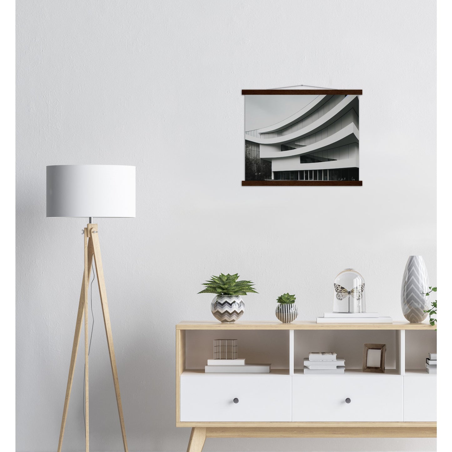 Poster mit Leisten (Holz) - Modern Architecture - Tokyo - Art Design - Fineart - Wandkunst - Poster with frame - vintage architecture - future architecture Japan - home castle - artwork - art brand - printed cup personalized - pixelboys - japan - Kunstdrucke - wandbilder - wall art - Kunst auf Tassen - Office Poster - Gastrotassen - Wanddekoration - Geschenkidee - Skyline - Tokio - city Architecture - urbanism - Geschenkidee - 東京 Tōkyō