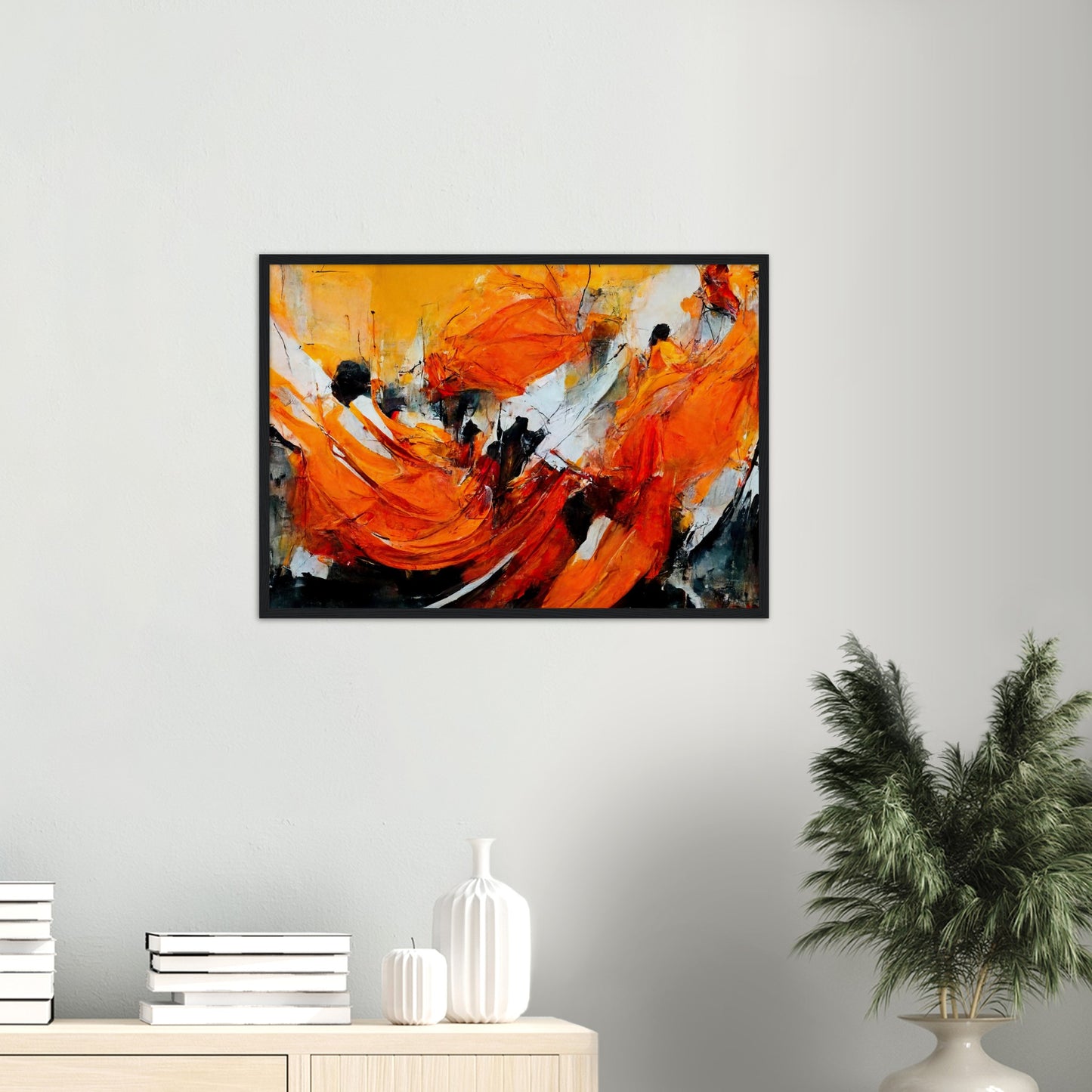 Poster mit Rahmen - „Strolling in Amsterdam“ - Orange Pain - autumn - Ölgemälde - Abstract - Dutch Art - Abstract - Fineart - Herbstsonne - Wandkunst - Holzrahmen - Poster with frame - Abstract Orange - artwork - art brand - printed cup personalized - Holzleisten - pixelboys - Kunstdrucke - wandbilder - wall art - Kunst auf Tassen  - Office Poster - Gastrotassen - Wanddekoration - Fineart  - Colorfull - Dynamic - Acrylkunst - Geschenkidee - Office Poster - Acryldruck - Abstrakte Kunst -