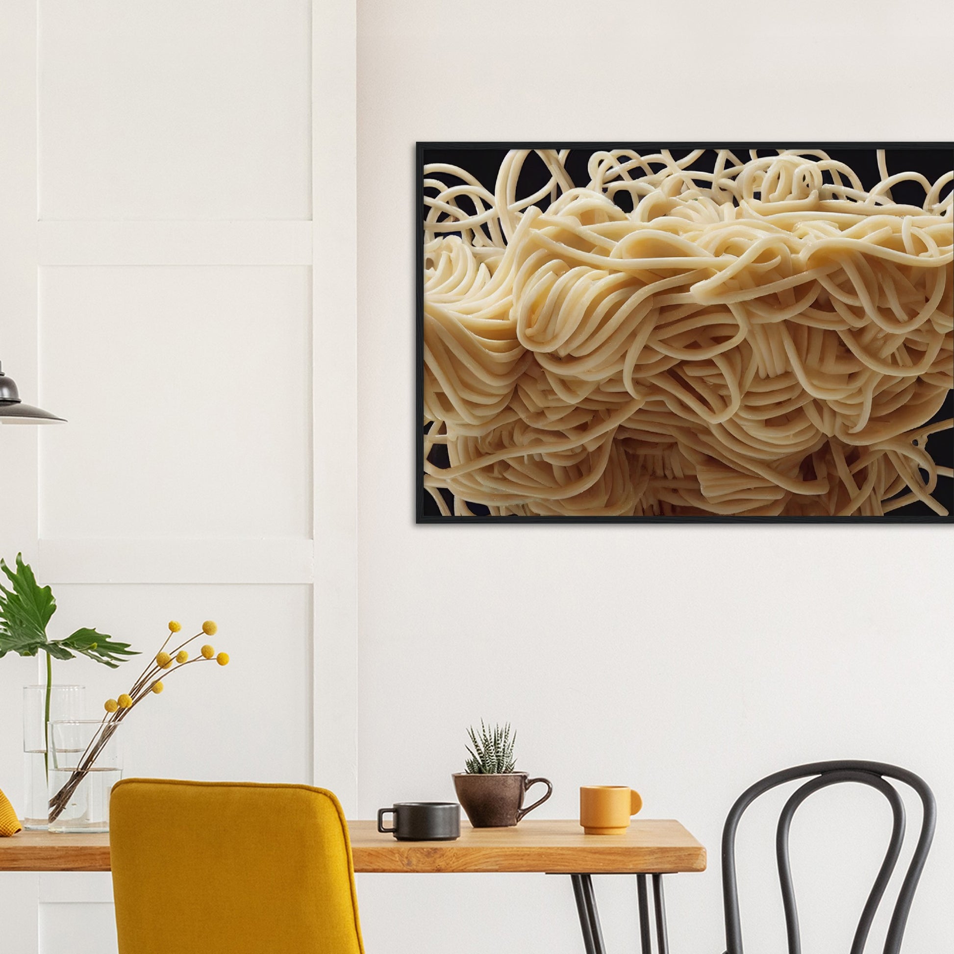 Poster mit Rahmen (Holz) in Museumsqualität - Noodle Knot - Pasta Love - Italien - China - Restaurant - Nudeln - Nudelknoten - Pasta - Teigwaren  - Wandkunst - Kunstdruck - Acryldruck - Kunstwerk - Office Poster - Poster mit Rahmen - Kaffee Tasse - Poster mit Leisten - Bedruckte Tassen - Kunst Marke - Art Brand - Kunstdrucke - Papier: 250g/qm - Künstler: Pixelboys - Office Poster - Poster with frame - Geschenkidee - Atelier Rome - Atelier Bologna - Atelier Milano -