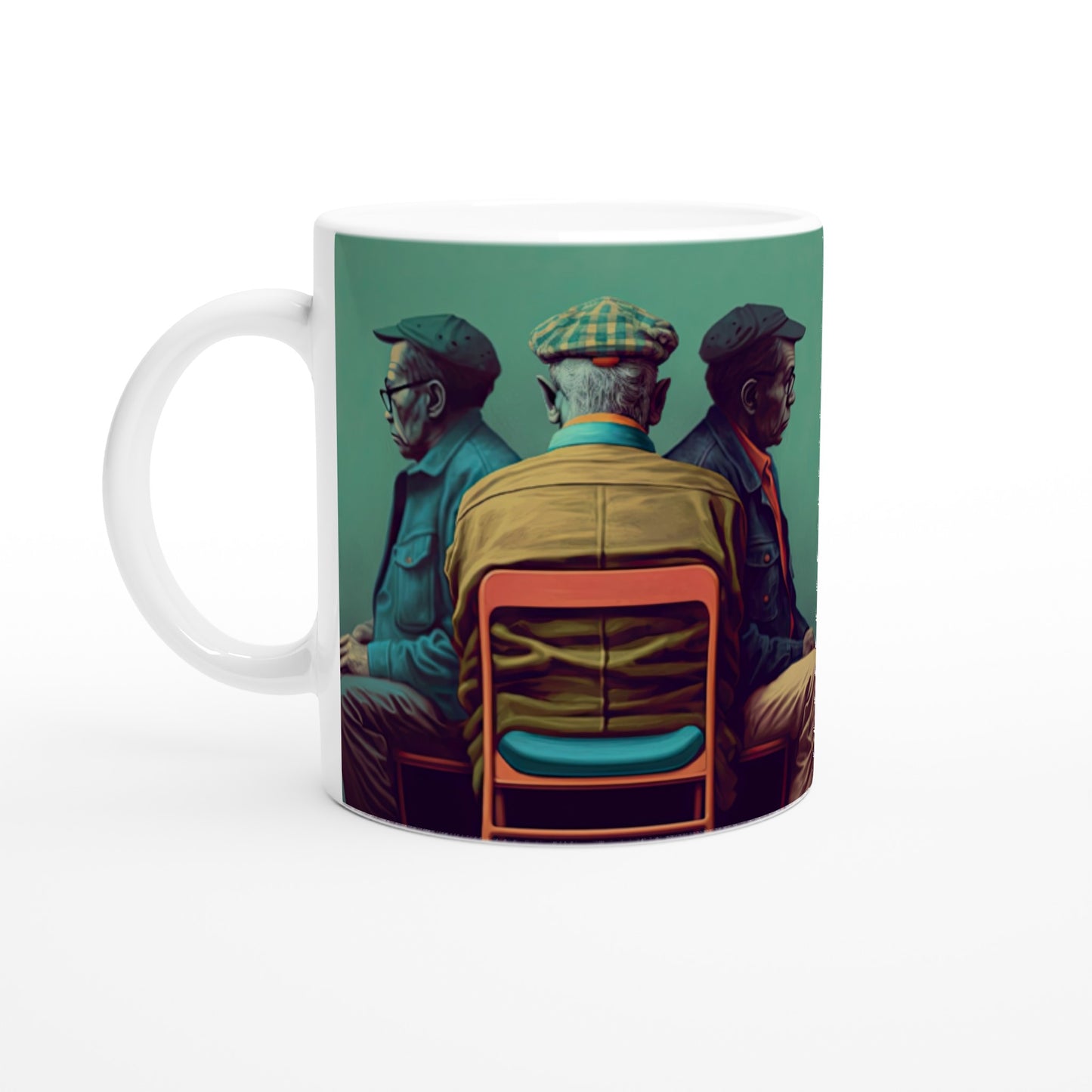 Personalisierte Tasse (bedruckt) in Museumsqualität - Listening - The Age - Abe, Cletus & Joseph - rasism - motherhood - Posterleisten - USA - Fineart - Posterrahmen  - Wandkunst - Holzrahmen - Poster with frame - people of color - artwork - art brand - printed cup personalized - Holzleisten - pixelboys - Kunstdrucke - wandbilder - wall art - Kunst auf Tassen  - Office Poster - Gastrotassen - Wanddekoration - Acrylkunst - Geschenkidee - Office Poster - Acryldruck - Abstrakte Kunst - Family Art -