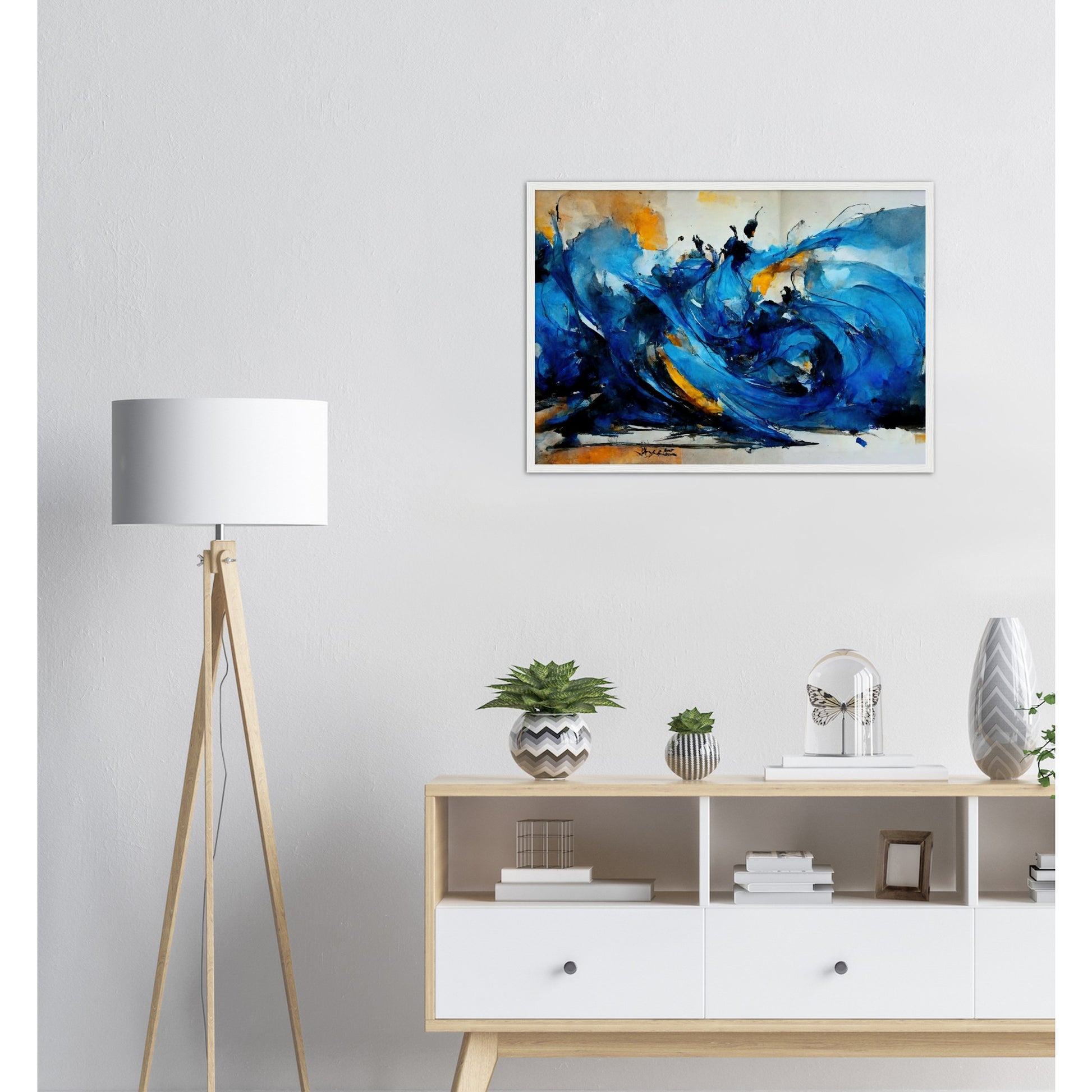 Poster mit Rahmen (Holz) in Museumsqualität - Dancing Dervish - Art of Islam - Fineart - Dancing - Wandkunst - Poster with frame - Abstract Blue Kollektion - artwork - art brand - printed cup personalized - pixelboys - Kunstdrucke - wandbilder - wall art - Kunst auf Tassen - vintage art - Office Poster - Gastrotassen - Wanddekoration - Geschenkidee  - Sufis Dance - Derwisch - Sufismus - Geschenkidee - Acrylkunst - Weisheit - Geschenkidee - Office Poster - Acryldruck -