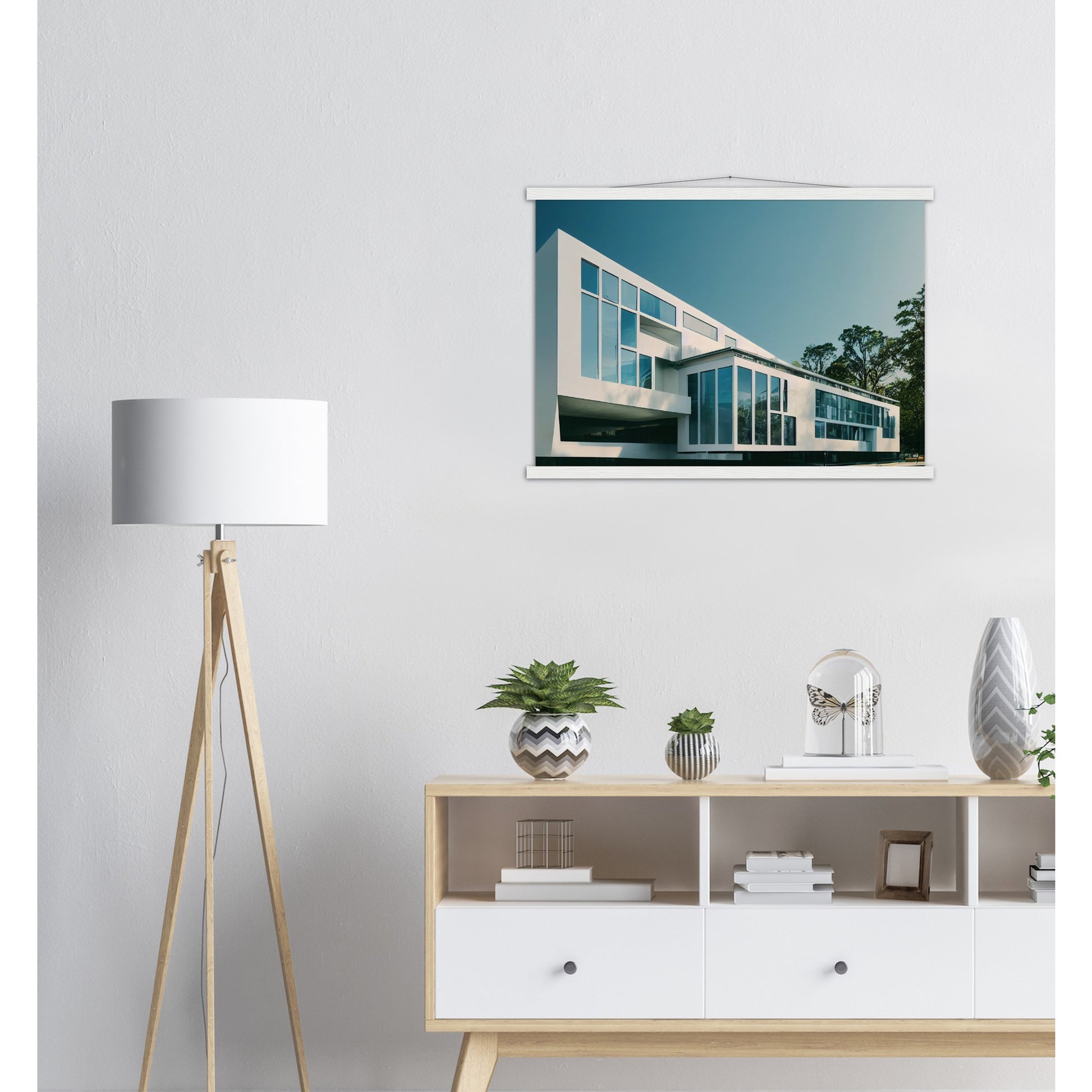  Poster mit Leisten (Holz) - Museumsqualität - Modern Architecture - Barcelona - Fineart - Wandkunst - Poster with frame - vintage architecture - future architecture spain - home castle - artwork - art brand - printed cup personalized - pixelboys - madrid - Kunstdrucke - wandbilder - wall art - Kunst auf Tassen - Office Poster - Gastrotassen - Wanddekoration - Geschenkidee - Skyline - Barcelona - city Architecture - urbanism - Katalonien -