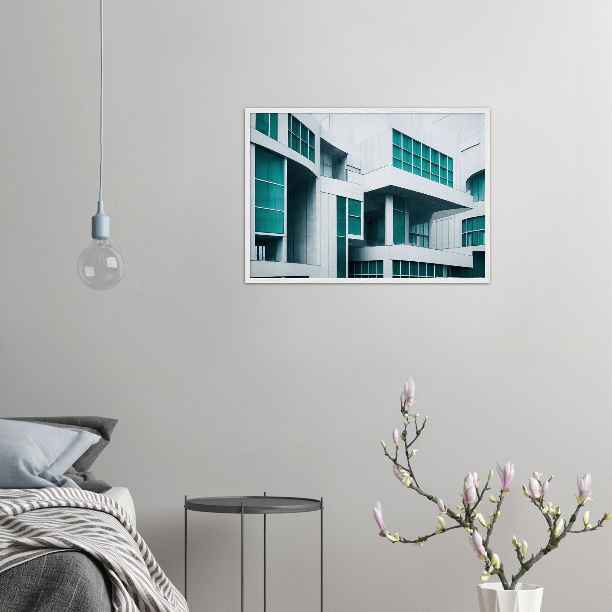 Poster mit Rahmen (Holz) - in Museumsqualität - Modern Architecture - Rotterdam  - Dutch Art - Design of Art - Fineart - Wandkunst - Poster with frame - vintage architecture - dutch future architecture  - home castle - artwork - art brand - printed cup personalized - pixelboys - Holland - Kunstdrucke - wandbilder - wall art - Kunst auf Tassen - Office Poster - Gastrotassen - Wanddekoration - Geschenkidee - Skyline - Rotterdam - city Architecture - urbanism - Geschenkidee - Acryldruck -