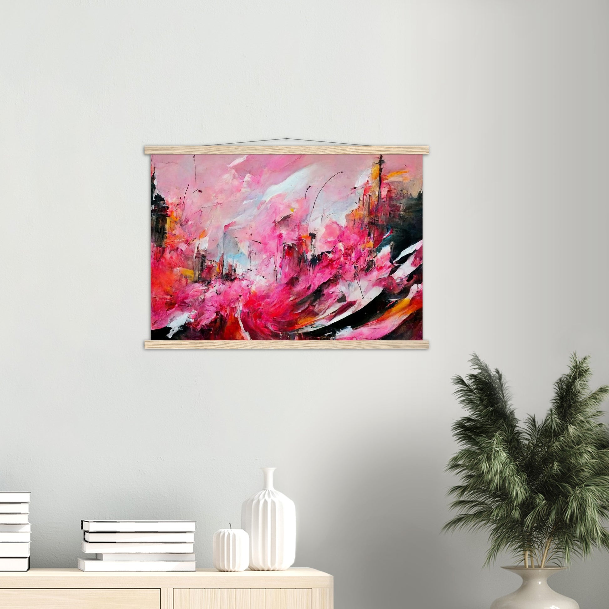 Poster mit Leisten (Holz) in Museumsqualität - Spring in Saint-Rémy - France - Frühling - France - de-Provence - Ölgemälde - Abstract -  Art de France - Posterleisten - Fineart - Posterrahmen  - Wandkunst - Holzrahmen - Poster with frame - Abstract Pink - artwork - art brand - printed cup personalized - Holzleisten - pixelboys - Kunstdrucke - wandbilder - wall art - Kunst auf Tassen  - Office Poster - Gastrotassen - Wanddekoration - Acrylkunst - Geschenkidee - Office Poster - Acryldruck - Abstrakte Kunst -