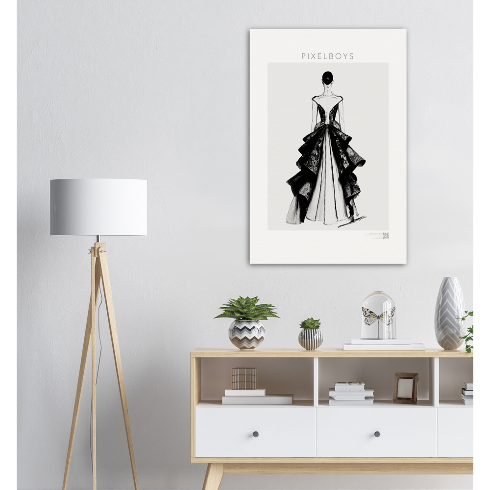 Haute Couture Poster & Wandbilder - No. 6 - "Lina" - Künstler: "The Unknown Artist Nb. 517" - Wandbilder - Pixelboys - Atelier - Milano - Berlin - Munich - Madrid - New York - Dubai - Paris - Tokio - Rom - Japan