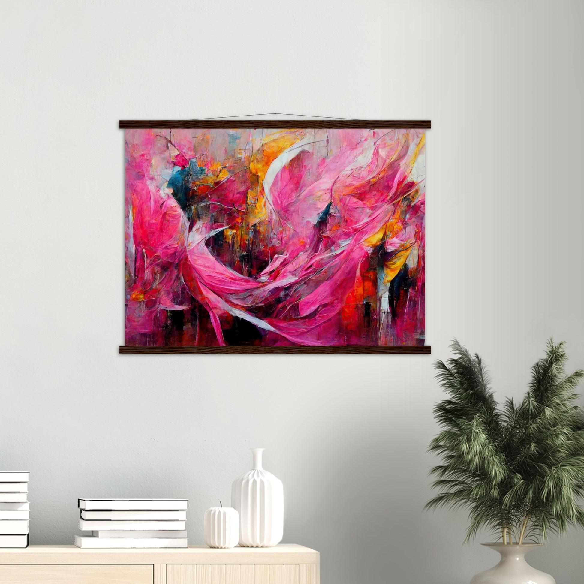 Poster mit Leisten (Holz) in Museumsqualität - Carnival in Venice - Italy - ölgemälde - Italy Abstract Art - Posterleisten - Fineart - Posterrahmen  - Wandkunst - Holzrahmen - Poster with frame - Abstract Pink - artwork - art brand - printed cup personalized - Holzleisten - pixelboys - Kunstdrucke - wandbilder - wall art - Kunst auf Tassen  - Office Poster - Gastrotassen - Wanddekoration - Acrylkunst - Geschenkidee - Office Poster - Acryldruck - Abstrakte Kunst - Pink Art -