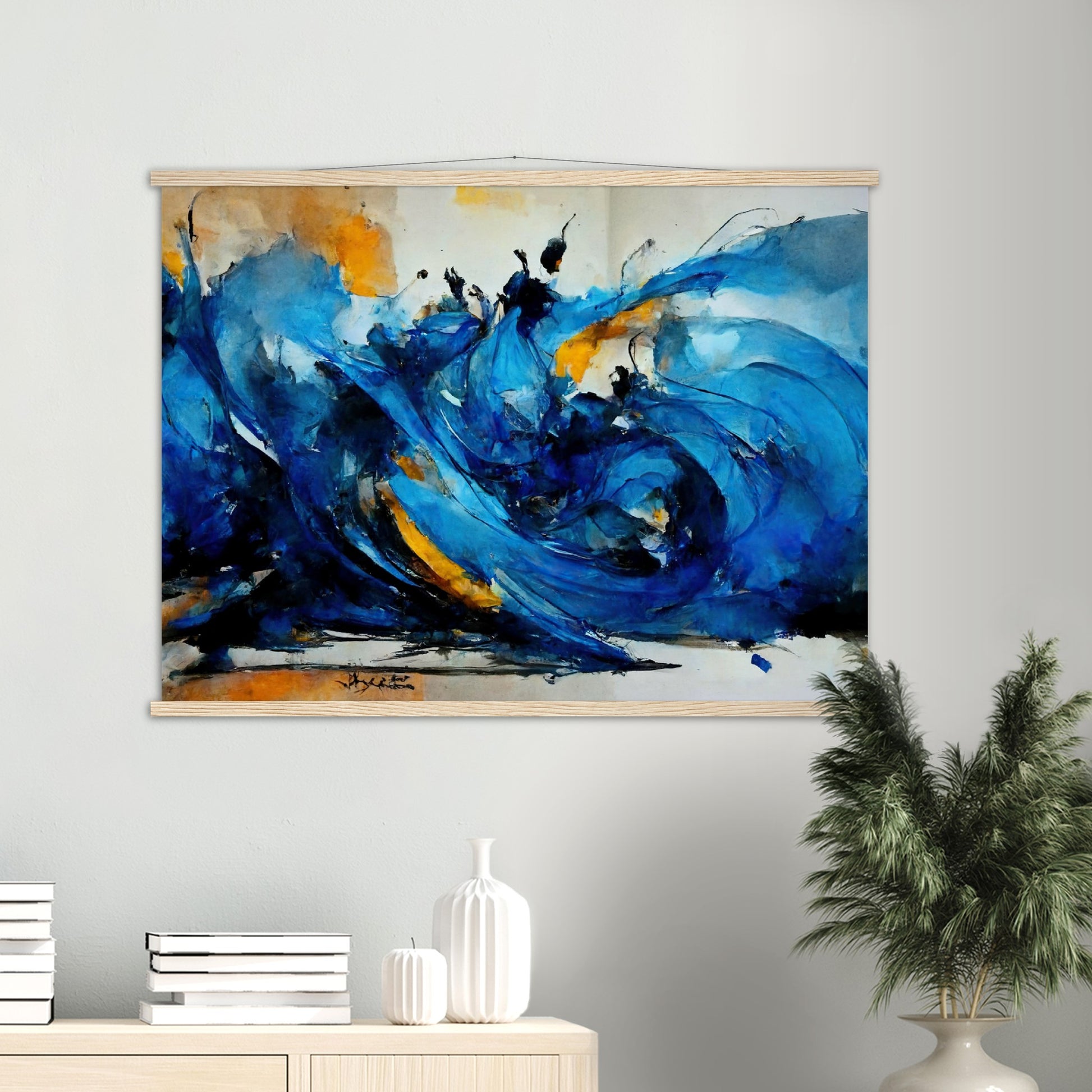 Poster mit Leisten (Holz) in Museumsqualität - Dancing Dervish - Art of Islam - Fineart - Dancing - Wandkunst - Poster with frame - Abstract Blue Kollektion - artwork - art brand - printed cup personalized - pixelboys - Kunstdrucke - wandbilder - wall art - Kunst auf Tassen - vintage art - Office Poster - Gastrotassen - Wanddekoration - Geschenkidee  - Sufis Dance - Derwisch - Sufismus - Geschenkidee - Acrylkunst - Weisheit - Geschenkidee - Office Poster - Acryldruck -