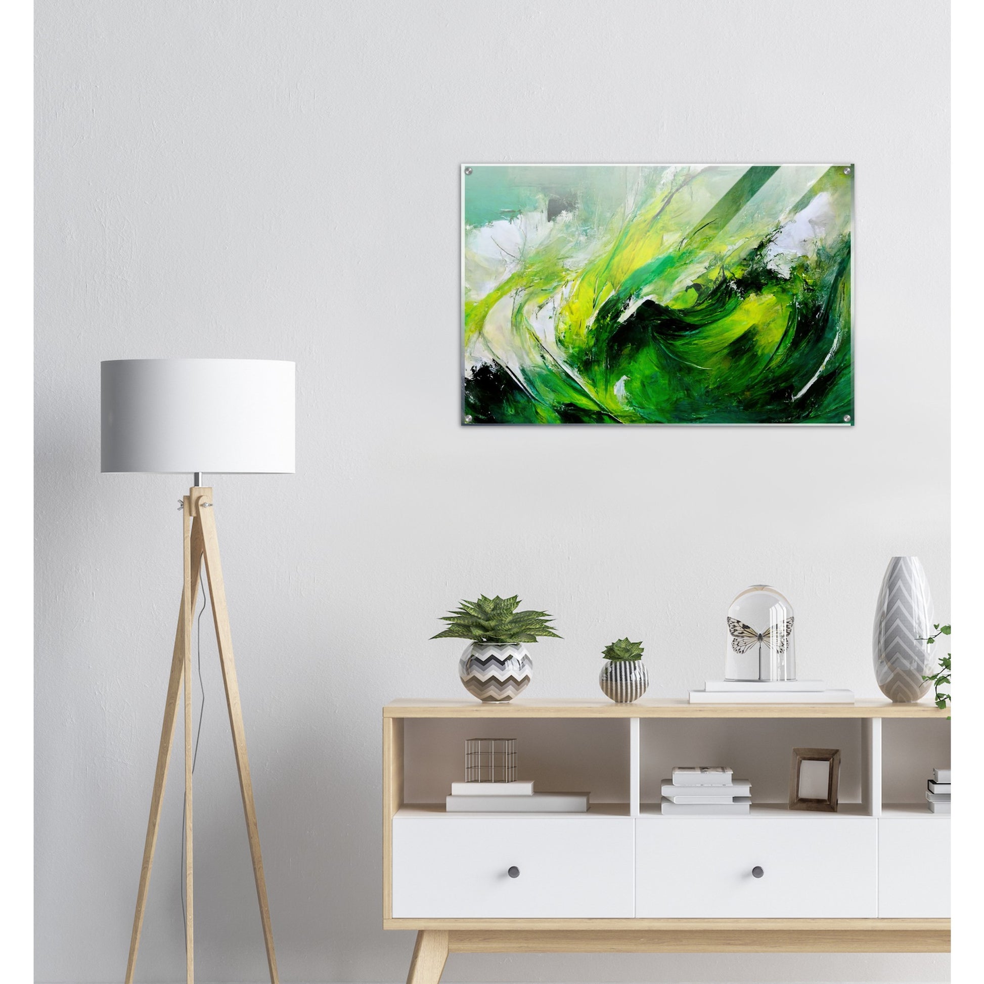 Acrylbild auf Glas - in Museumsqualität - Green Storm - Ölgemälde - Grüner Sturm - Abstract - Klima - Planet - Fineart - Green Sea - Wandkunst - Holzleisten - Poster with frame - Abstract Green Kollektion - artwork - art brand - printed cup personalized - pixelboys - Kunstdrucke - wandbilder - wall art - Kunst auf Tassen - vintage art - Office Poster - Gastrotassen - Wanddekoration - Fineart  - Colorfull - Dynamic - Geschenkidee - Acrylkunst - Geschenkidee - Office Poster - Acryldruck - Abstrakte Kunst -